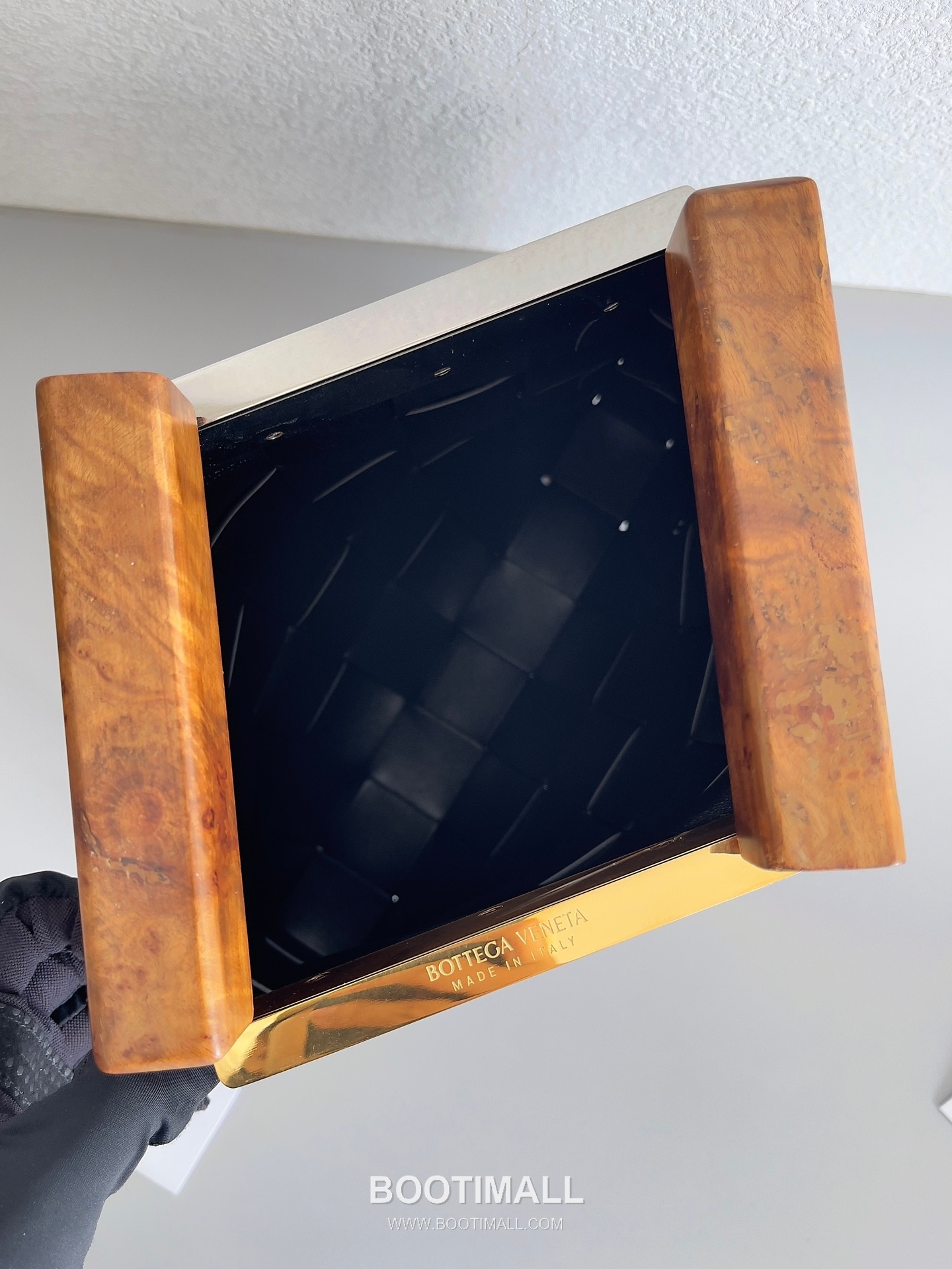 Bottega Veneta Intrecciato Wood Clutch Nappa Lambskin Brown 보테가 베네타 인트레치아토 우드 클러치 나파 램스킨 브라운 28cm 8