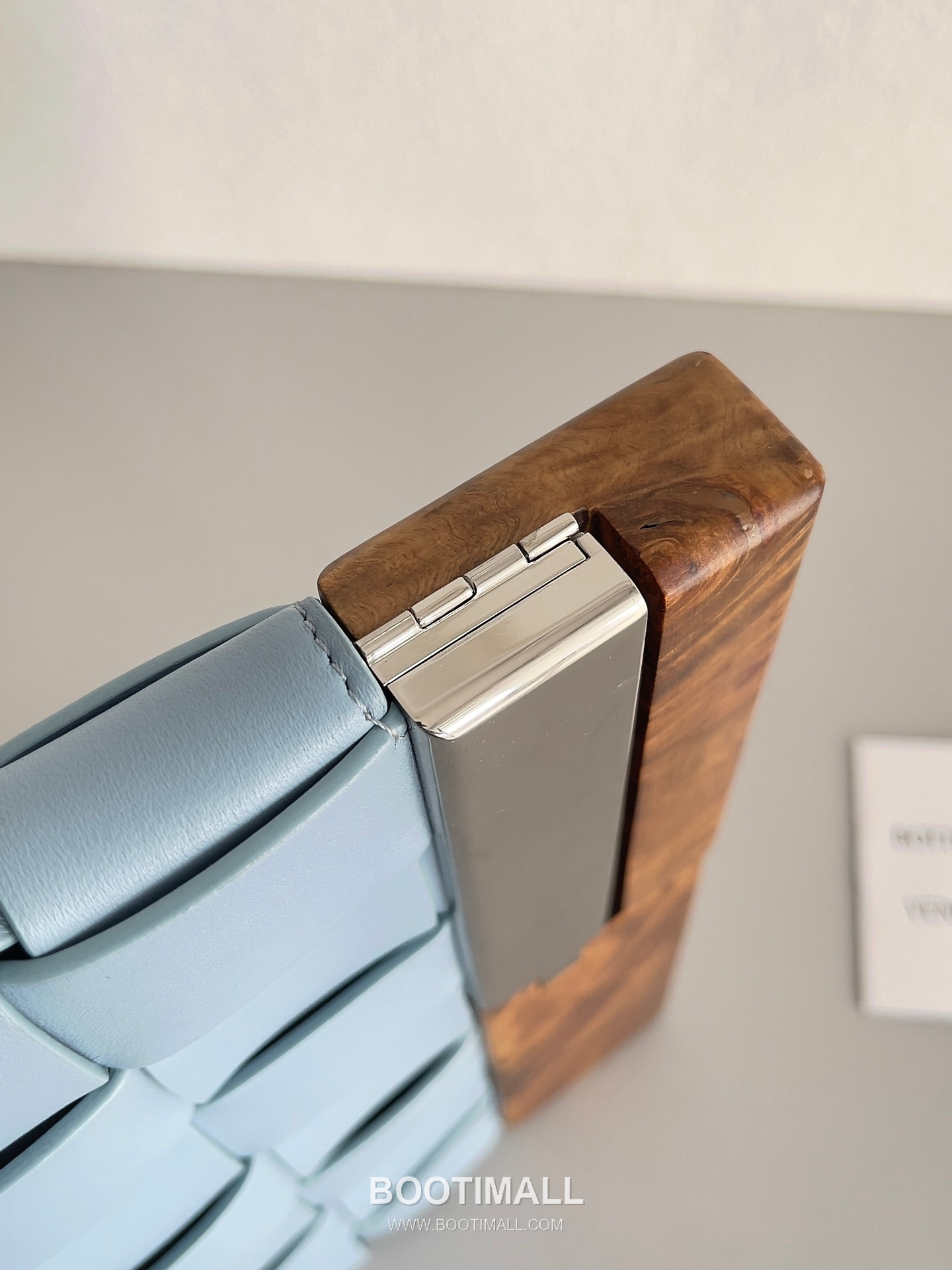 Bottega Veneta Intrecciato Wood Clutch Nappa Lambskin Brown 보테가 베네타 인트레치아토 우드 클러치 나파 램스킨 브라운 28cm 6