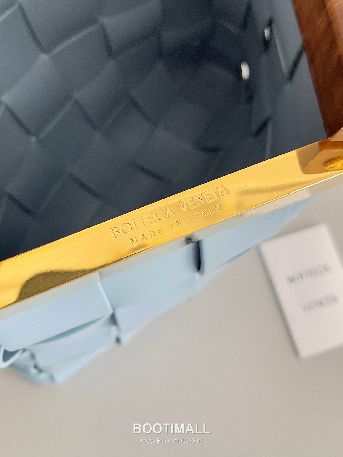 Bottega Veneta Intrecciato Wood Clutch Nappa Lambskin Brown 보테가 베네타 인트레치아토 우드 클러치 나파 램스킨 브라운 28cm 9