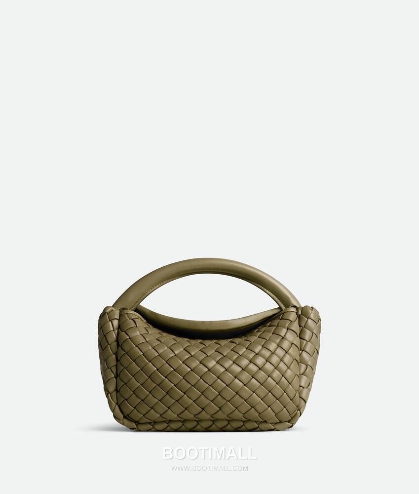 Bottega Veneta Mini Cobble Bag Lambskin Leather Khaki Top Handle Bag 보테가 베네타 미니 코블 백 램스킨 레더 카키 탑핸들백 23cm 1