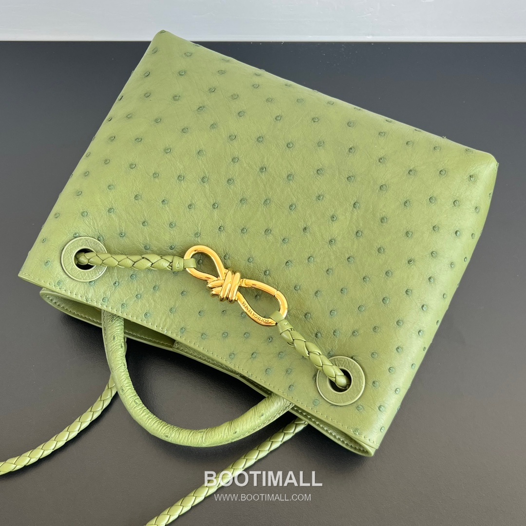 25 Small Tote Ostrich Leather Matcha Green Tote Bag 25 스몰 토트 오스트리치 레더 말차 그린 토트백 25cm 7