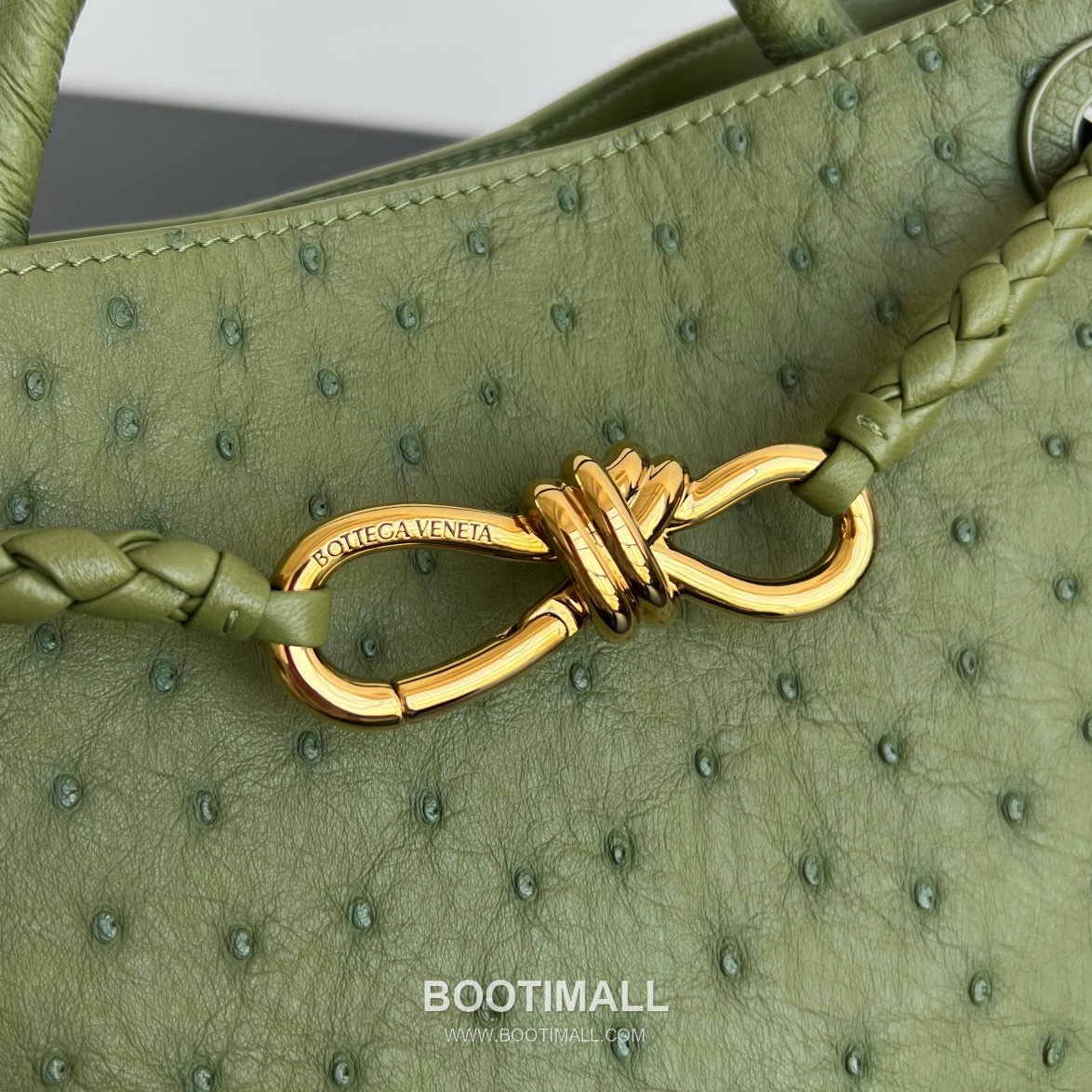25 Small Tote Ostrich Leather Matcha Green Tote Bag 25 스몰 토트 오스트리치 레더 말차 그린 토트백 25cm 8