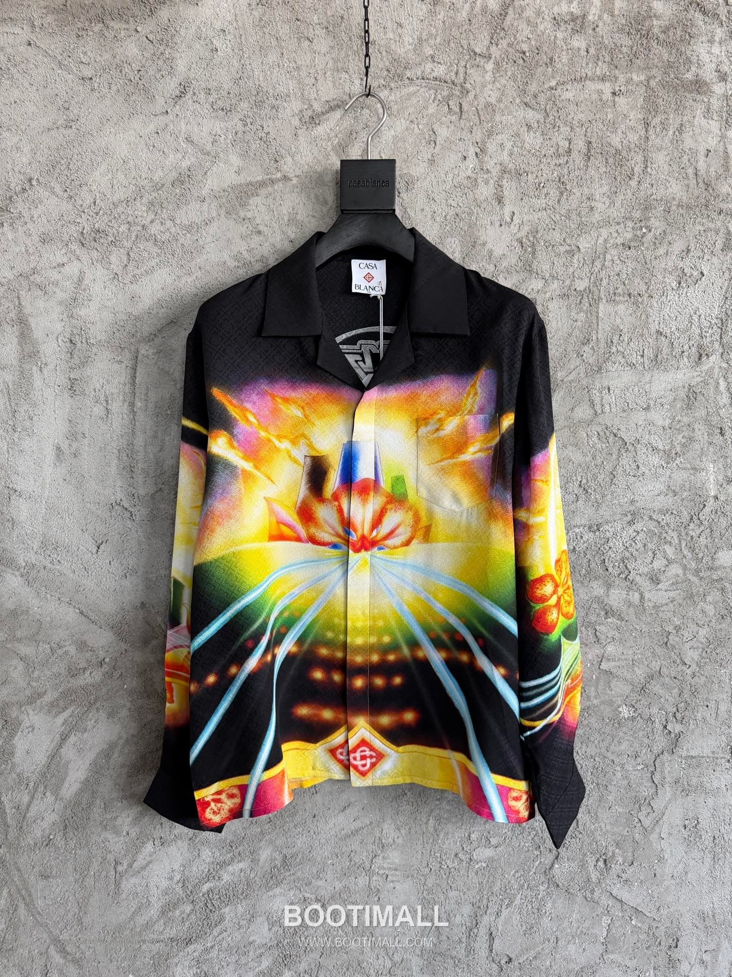 Casablanca Floral Jacquard Shirt Silk Black 카사블랑카 플로럴 자카드 셔츠 실크 블랙 2