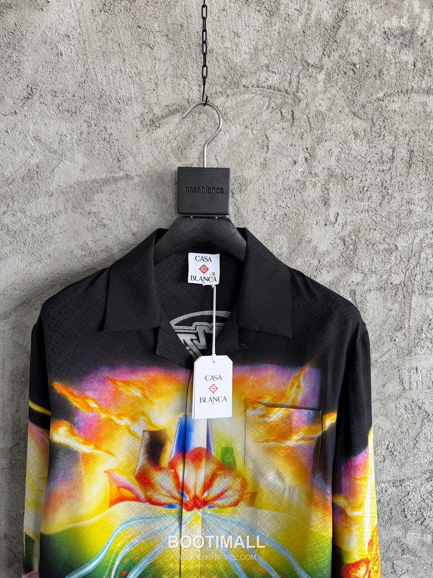 Casablanca Floral Jacquard Shirt Silk Black 카사블랑카 플로럴 자카드 셔츠 실크 블랙 4