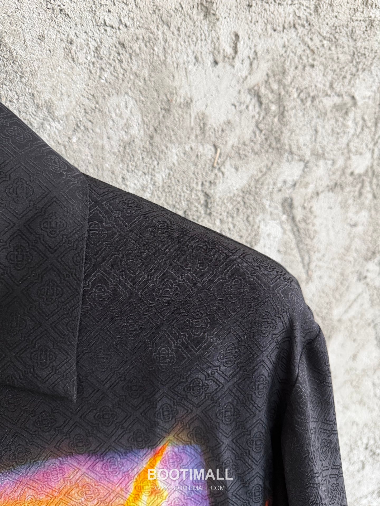 Casablanca Floral Jacquard Shirt Silk Black 카사블랑카 플로럴 자카드 셔츠 실크 블랙 5