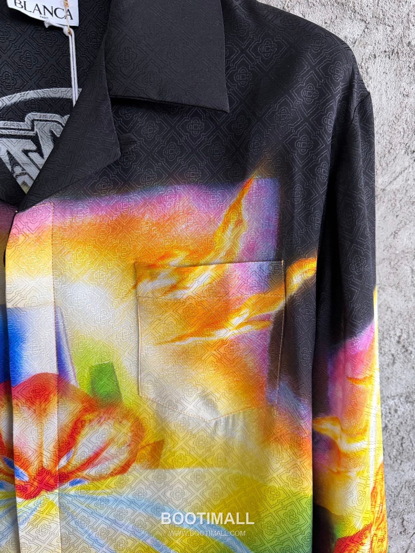 Casablanca Floral Jacquard Shirt Silk Black 카사블랑카 플로럴 자카드 셔츠 실크 블랙 6