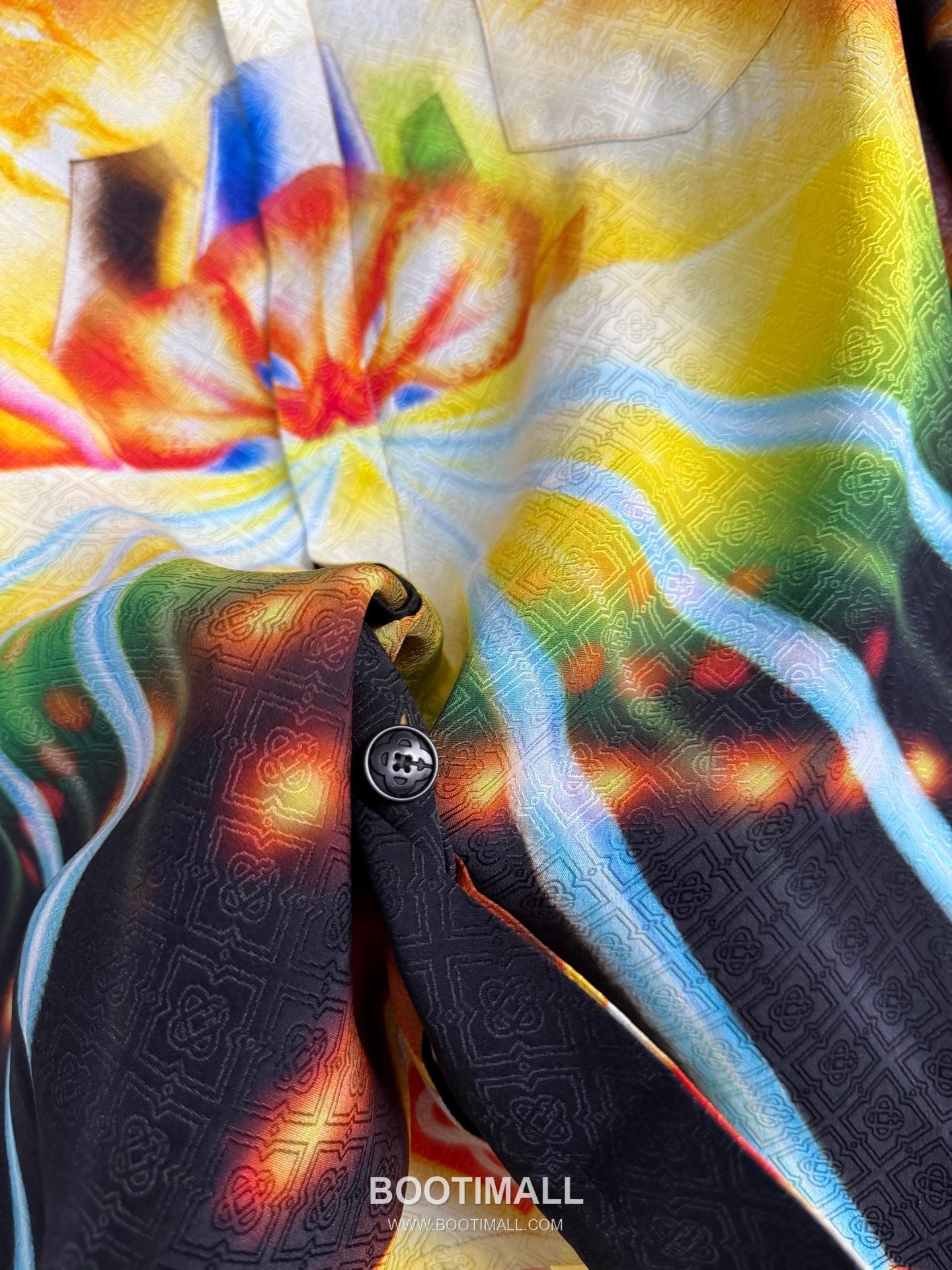 Casablanca Floral Jacquard Shirt Silk Black 카사블랑카 플로럴 자카드 셔츠 실크 블랙 8