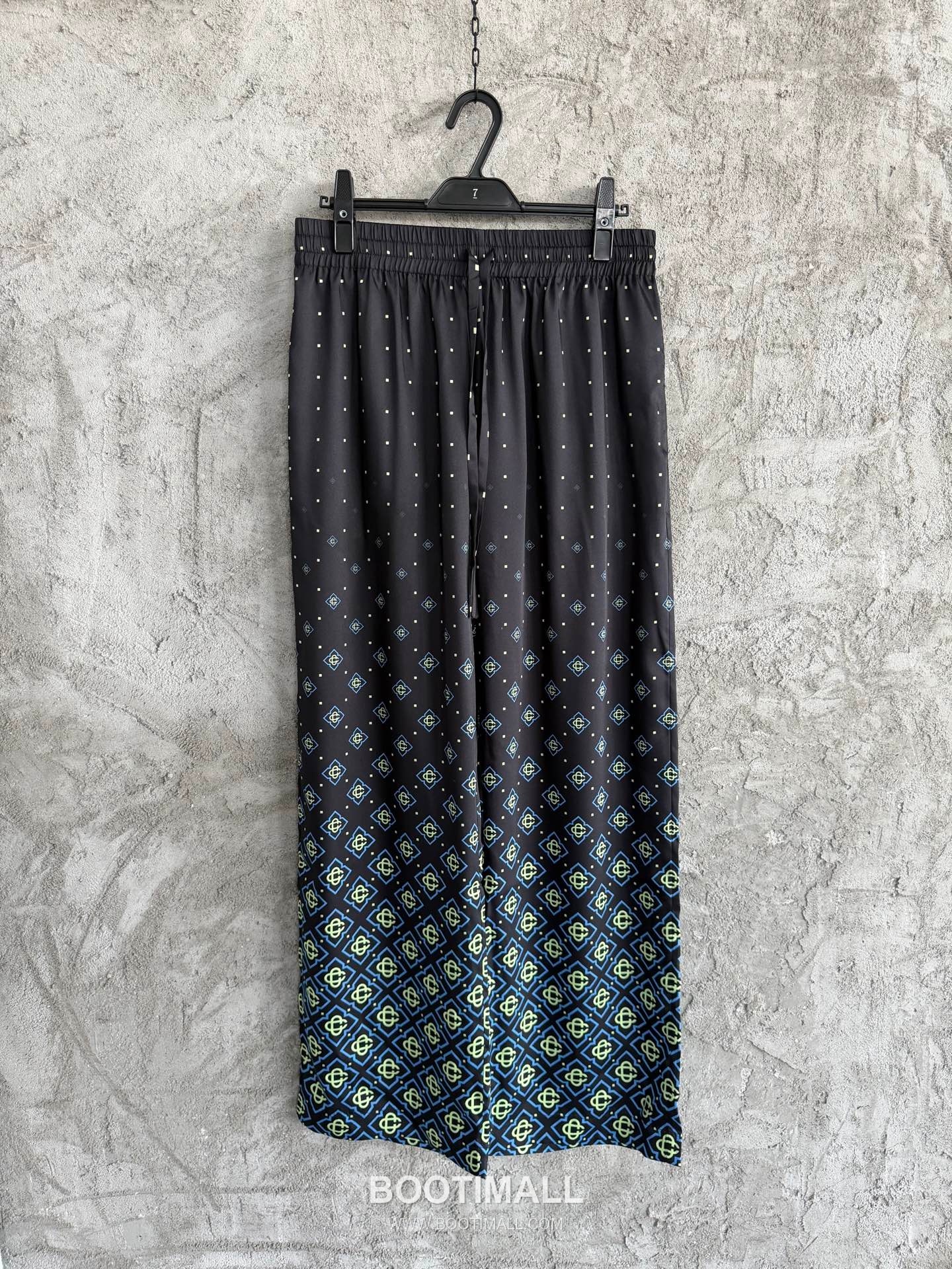 Casablanca Cross Print Pants Silk Black 카사블랑카 크로스 프린트 팬츠 실크 블랙 1