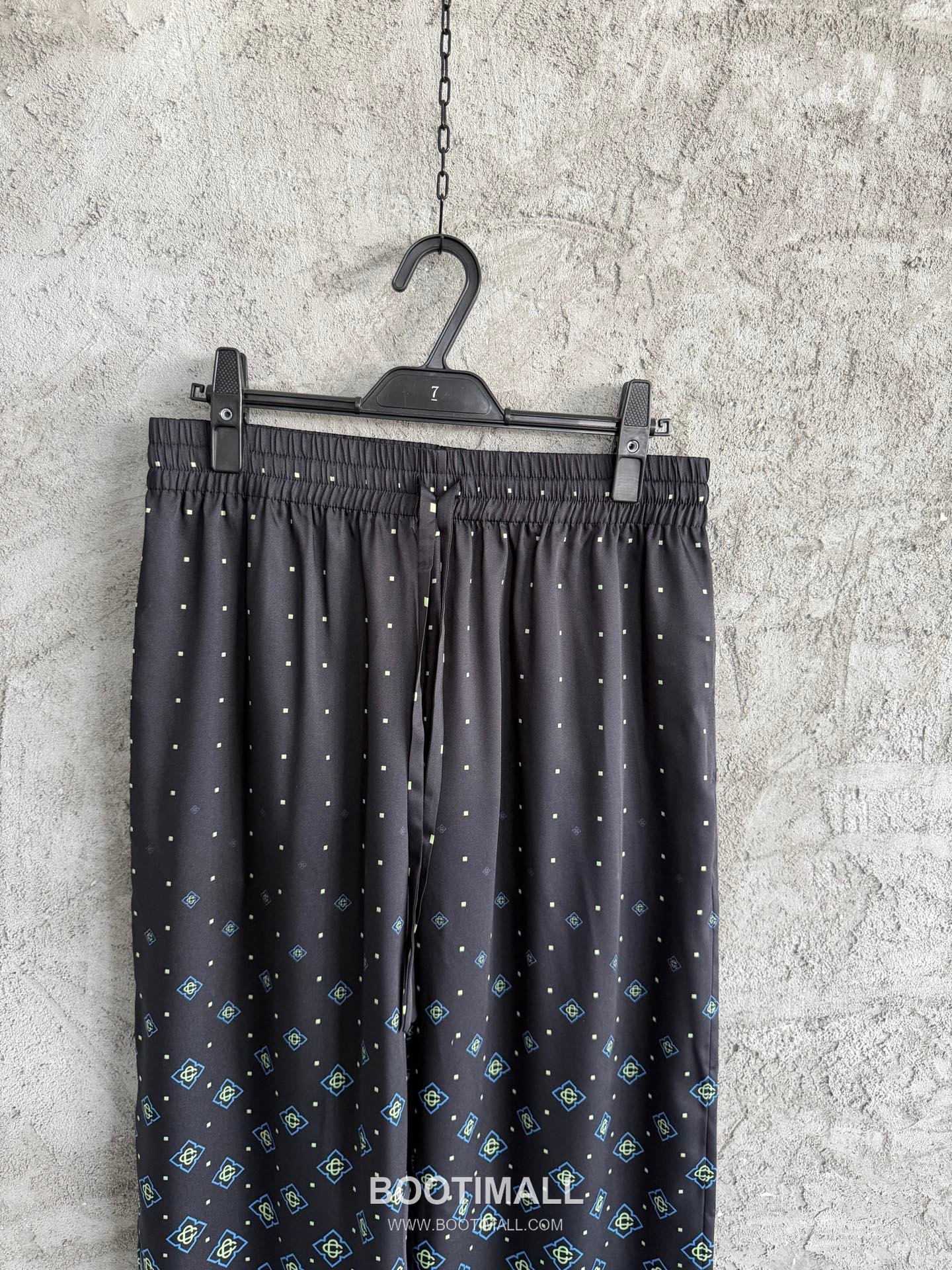 Casablanca Cross Print Pants Silk Black 카사블랑카 크로스 프린트 팬츠 실크 블랙 3