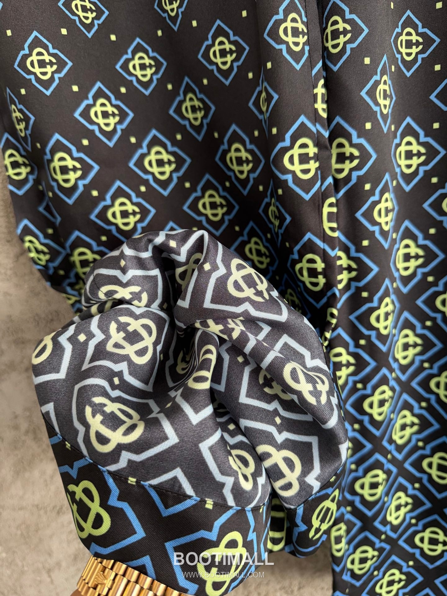 Casablanca Cross Print Pants Silk Black 카사블랑카 크로스 프린트 팬츠 실크 블랙 7