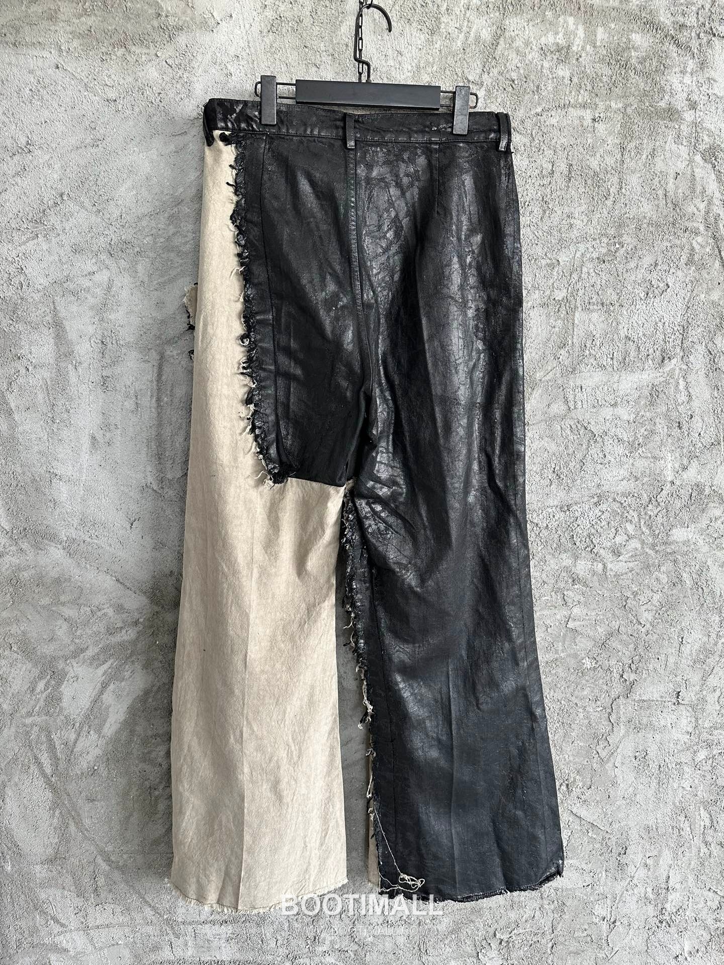 Rick Owens Waxed Wide Pants Cotton, Denim Black 릭오웬스 왁스 와이드 팬츠 코튼, 데님 블랙 3