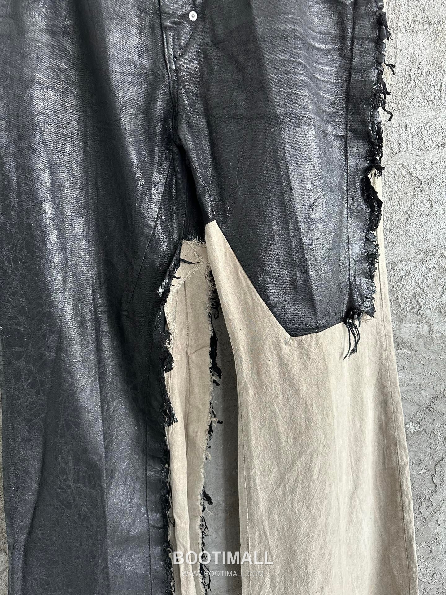 Rick Owens Waxed Wide Pants Cotton, Denim Black 릭오웬스 왁스 와이드 팬츠 코튼, 데님 블랙 6