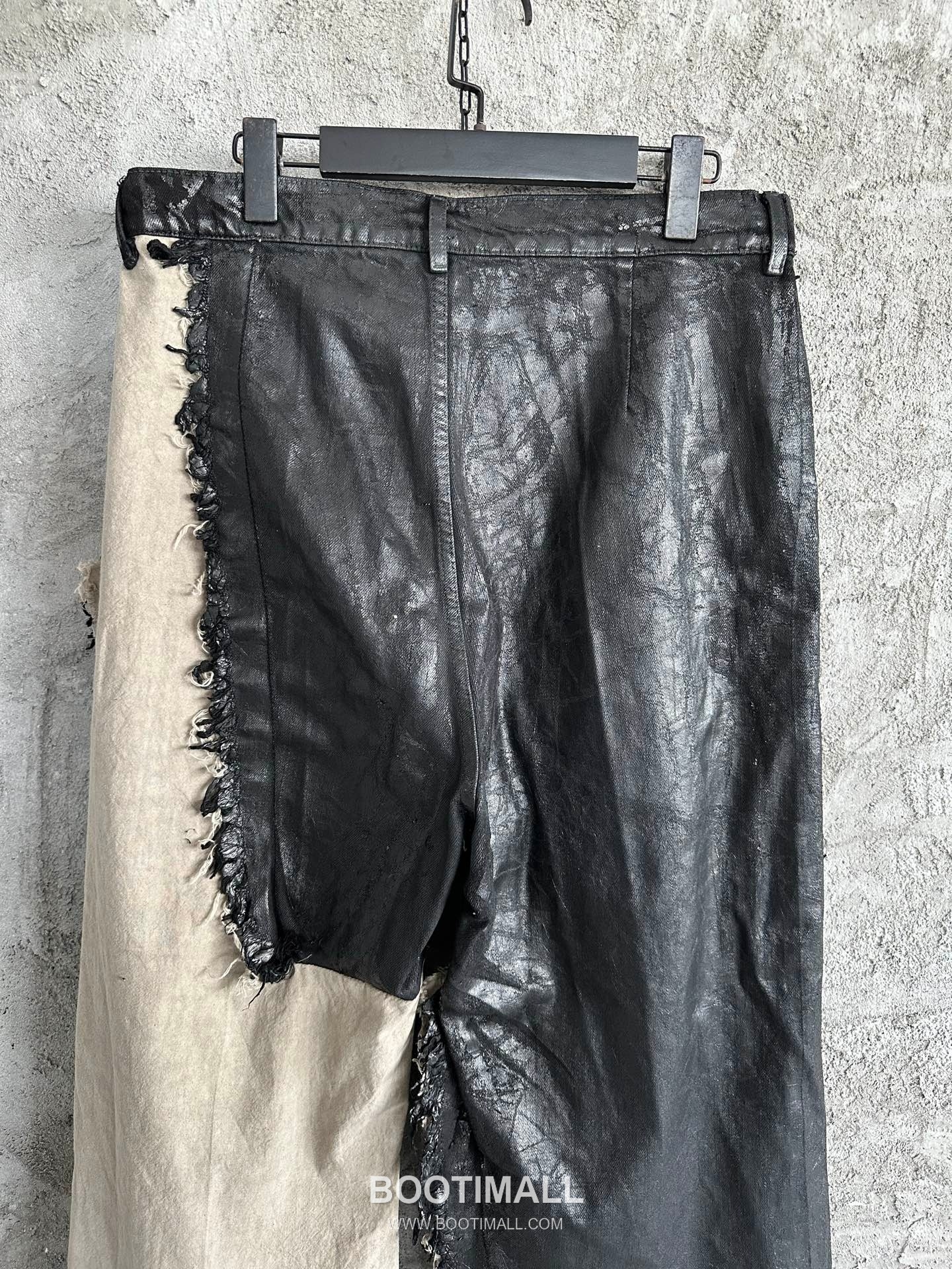 Rick Owens Waxed Wide Pants Cotton, Denim Black 릭오웬스 왁스 와이드 팬츠 코튼, 데님 블랙 9