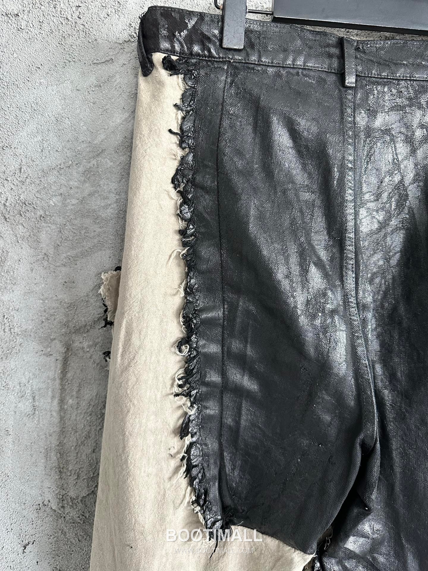 Rick Owens Waxed Wide Pants Cotton, Denim Black 릭오웬스 왁스 와이드 팬츠 코튼, 데님 블랙 10