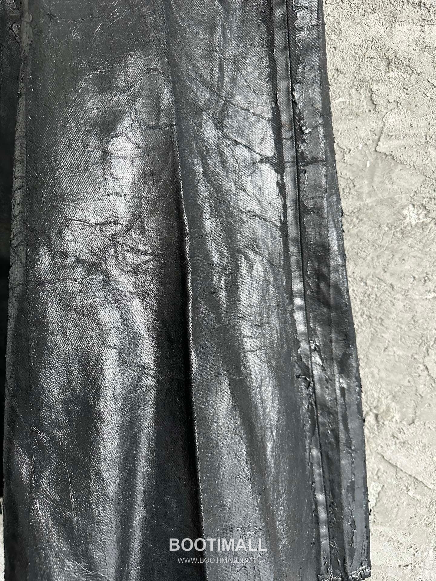 Rick Owens Waxed Patchwork Pants Cotton, Denim Black 릭오웬스 왁스드 패치워크 팬츠 코튼, 데님 블랙 13