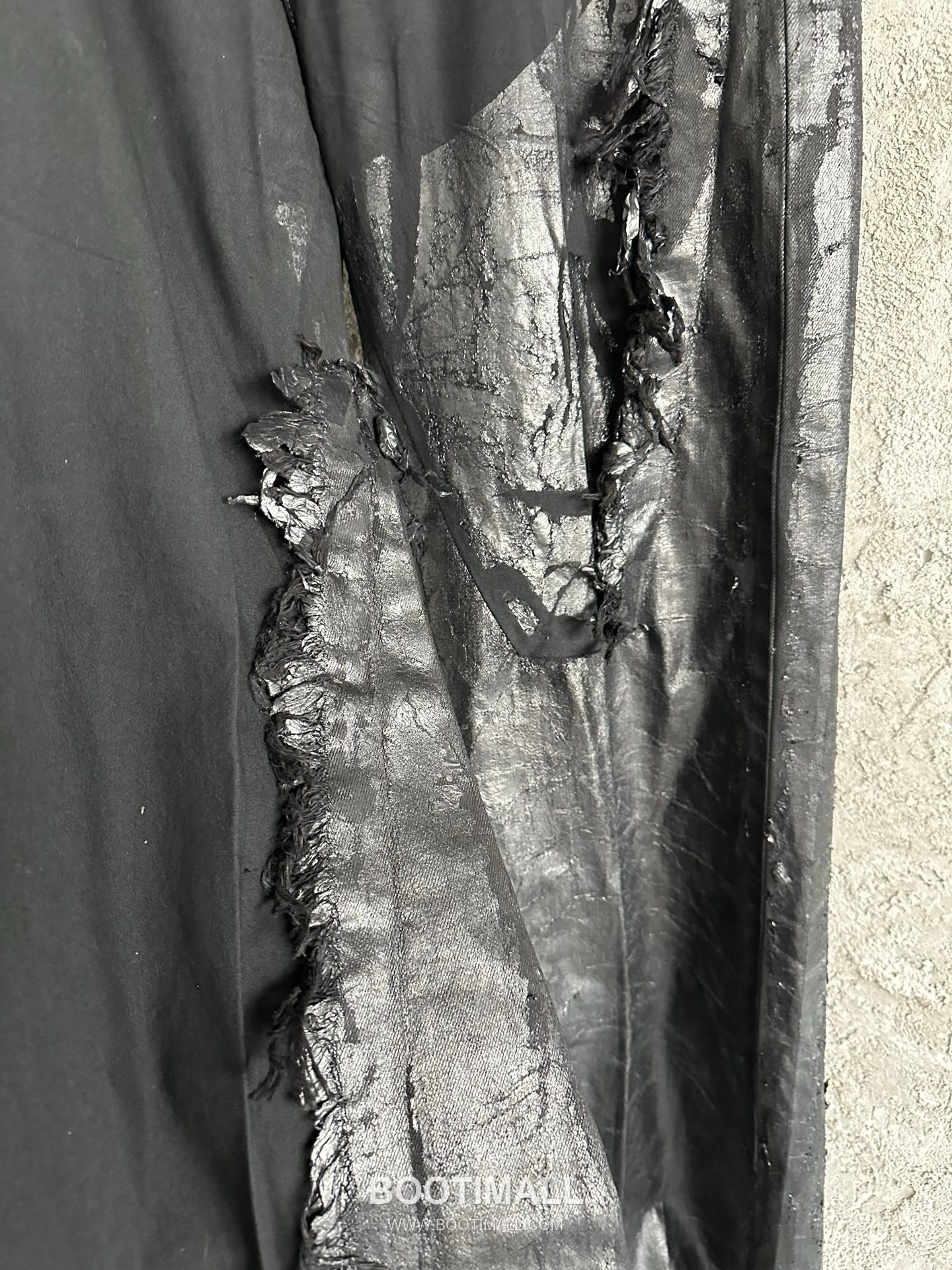 Rick Owens Waxed Patchwork Pants Cotton, Denim Black 릭오웬스 왁스드 패치워크 팬츠 코튼, 데님 블랙 14