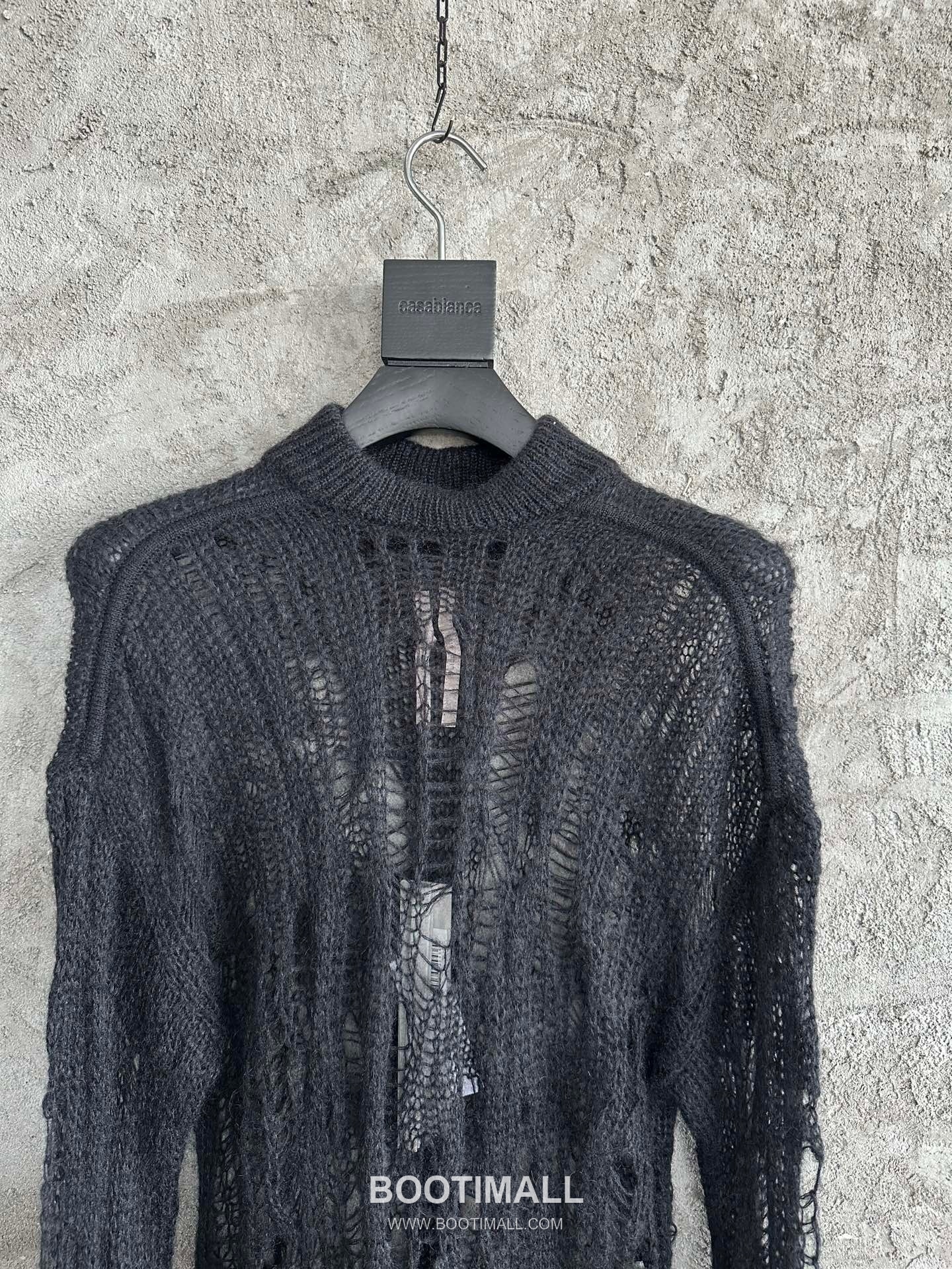 Rick Owens Mohair Crewneck Sweater Nylon, Mohair, Wool Black 릭오웬스 모헤어 크루넥 스웨터 나일론, 모헤어, 울 블랙 5