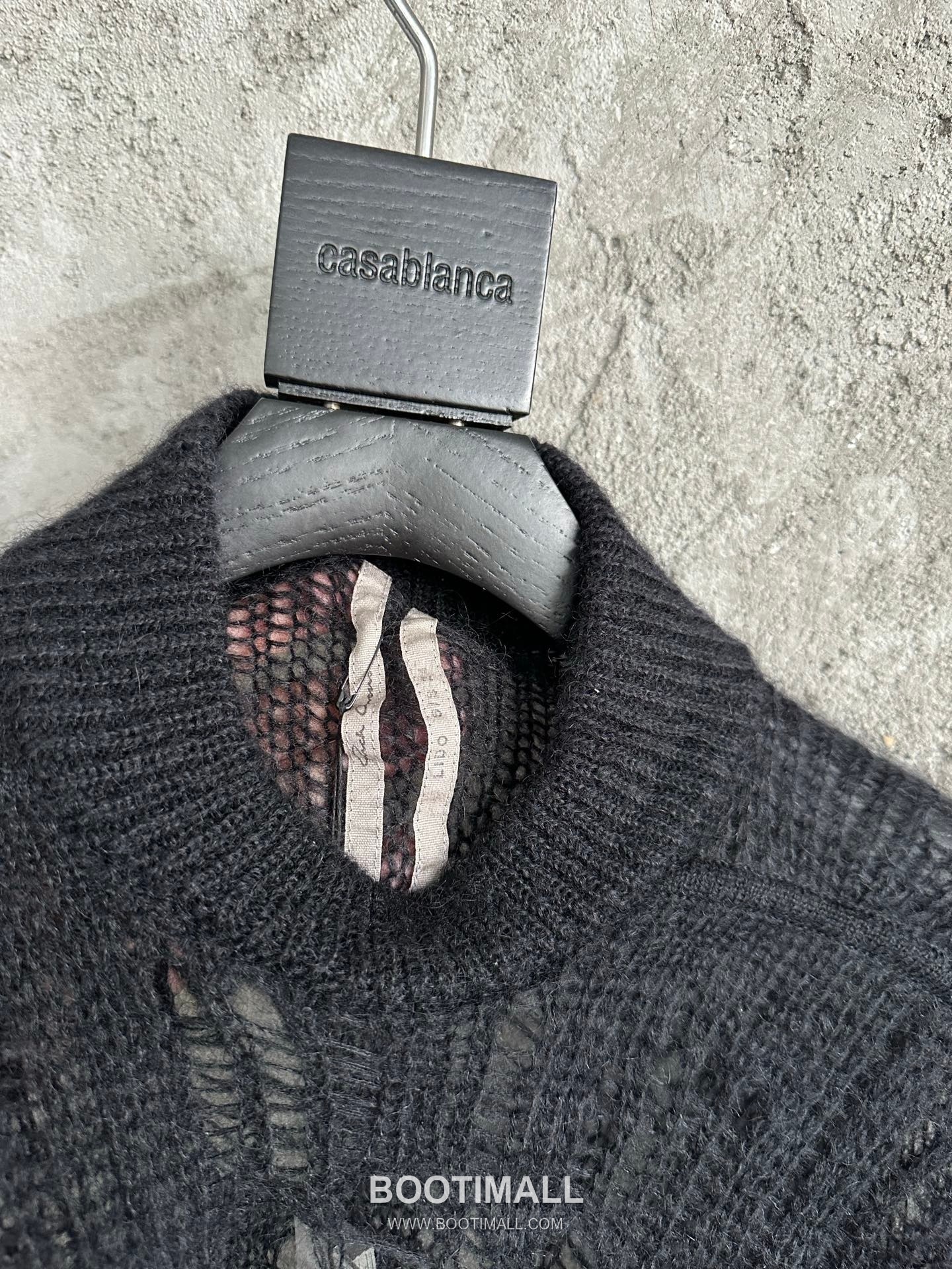 Rick Owens Mohair Crewneck Sweater Nylon, Mohair, Wool Black 릭오웬스 모헤어 크루넥 스웨터 나일론, 모헤어, 울 블랙 11