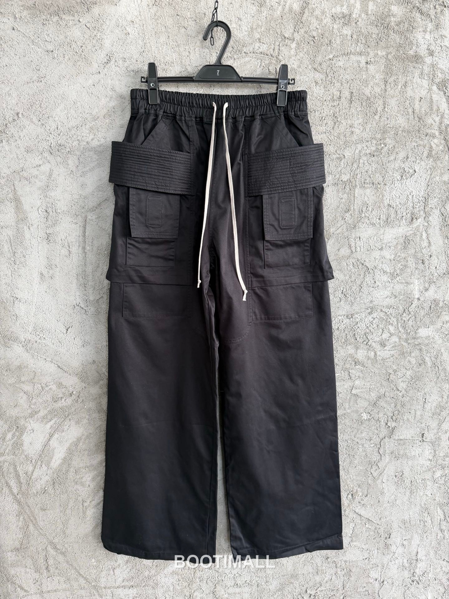 Rick Owens Waxed Pocket Pants Denim, Stretch Fabric Black 릭 오웬스 왁스드 포켓 팬츠 데님, 스트레치 원단 블랙 2
