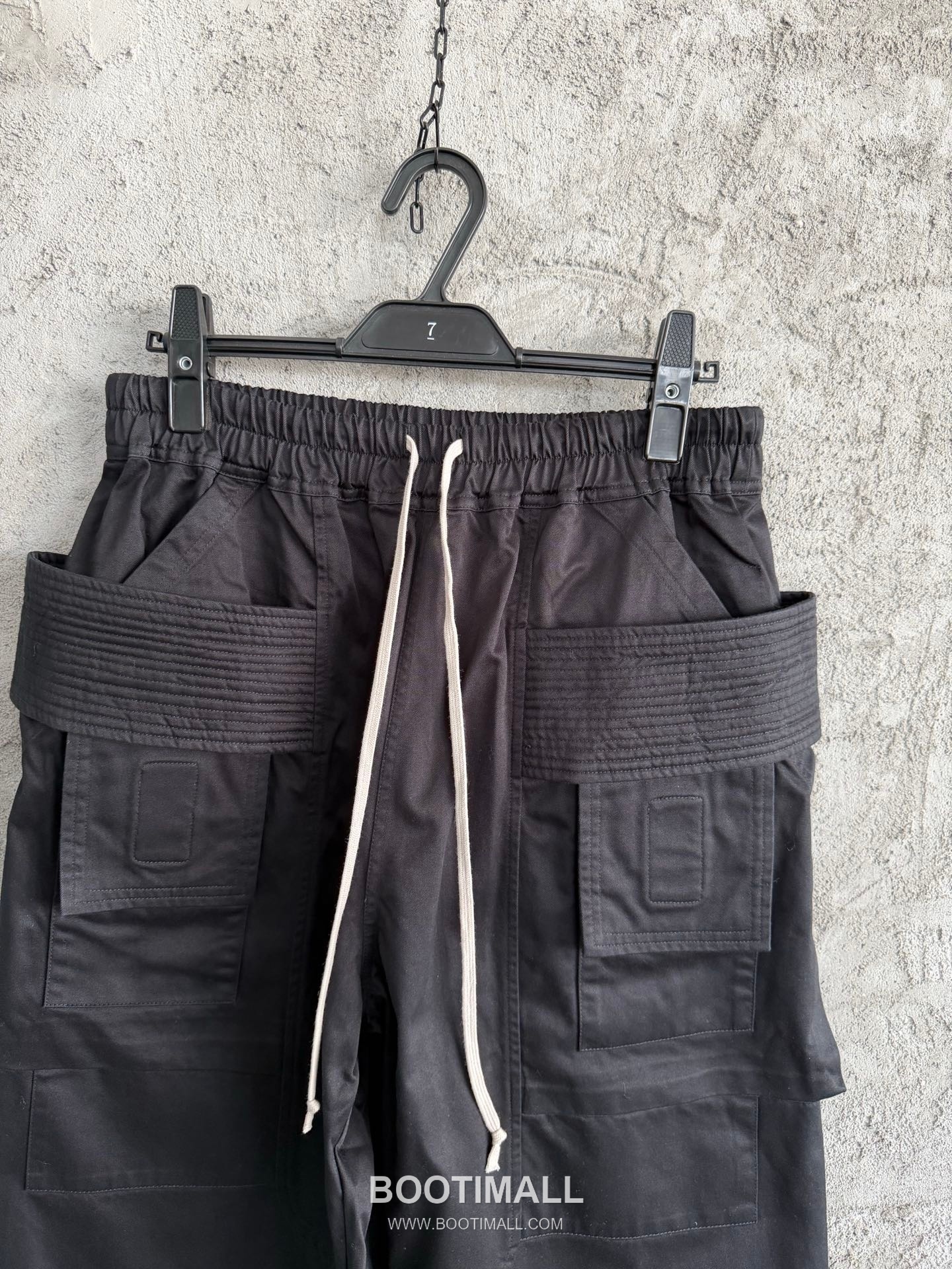 Rick Owens Waxed Pocket Pants Denim, Stretch Fabric Black 릭 오웬스 왁스드 포켓 팬츠 데님, 스트레치 원단 블랙 4