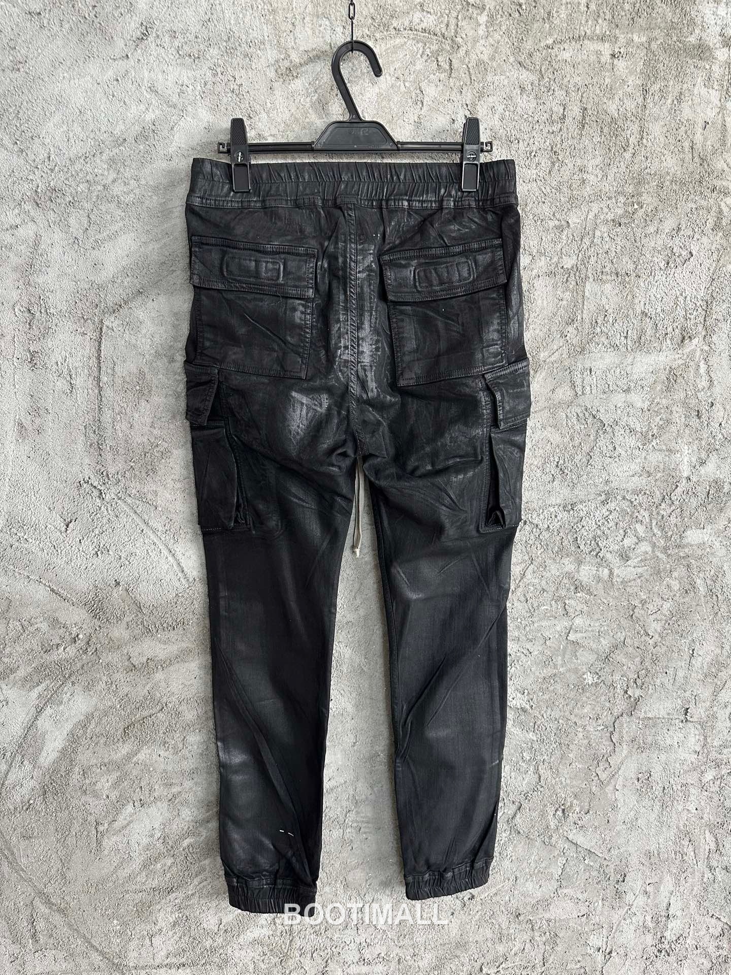 Rick Owens Waxed Pocket Pants Denim, Stretch Fabric Black 릭 오웬스 왁스드 포켓 팬츠 데님, 스트레치 원단 블랙 5