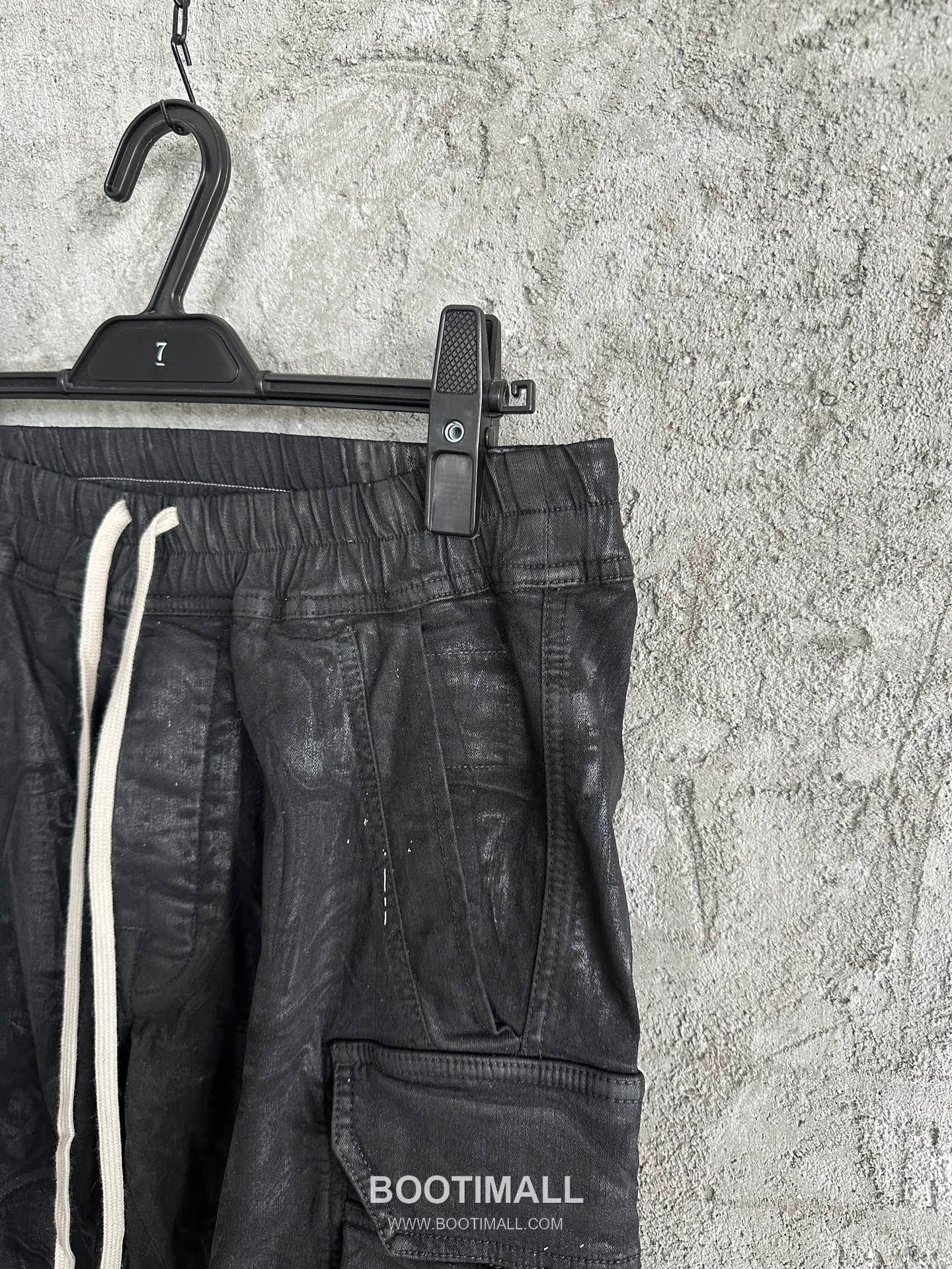 Rick Owens Waxed Pocket Pants Denim, Stretch Fabric Black 릭 오웬스 왁스드 포켓 팬츠 데님, 스트레치 원단 블랙 7