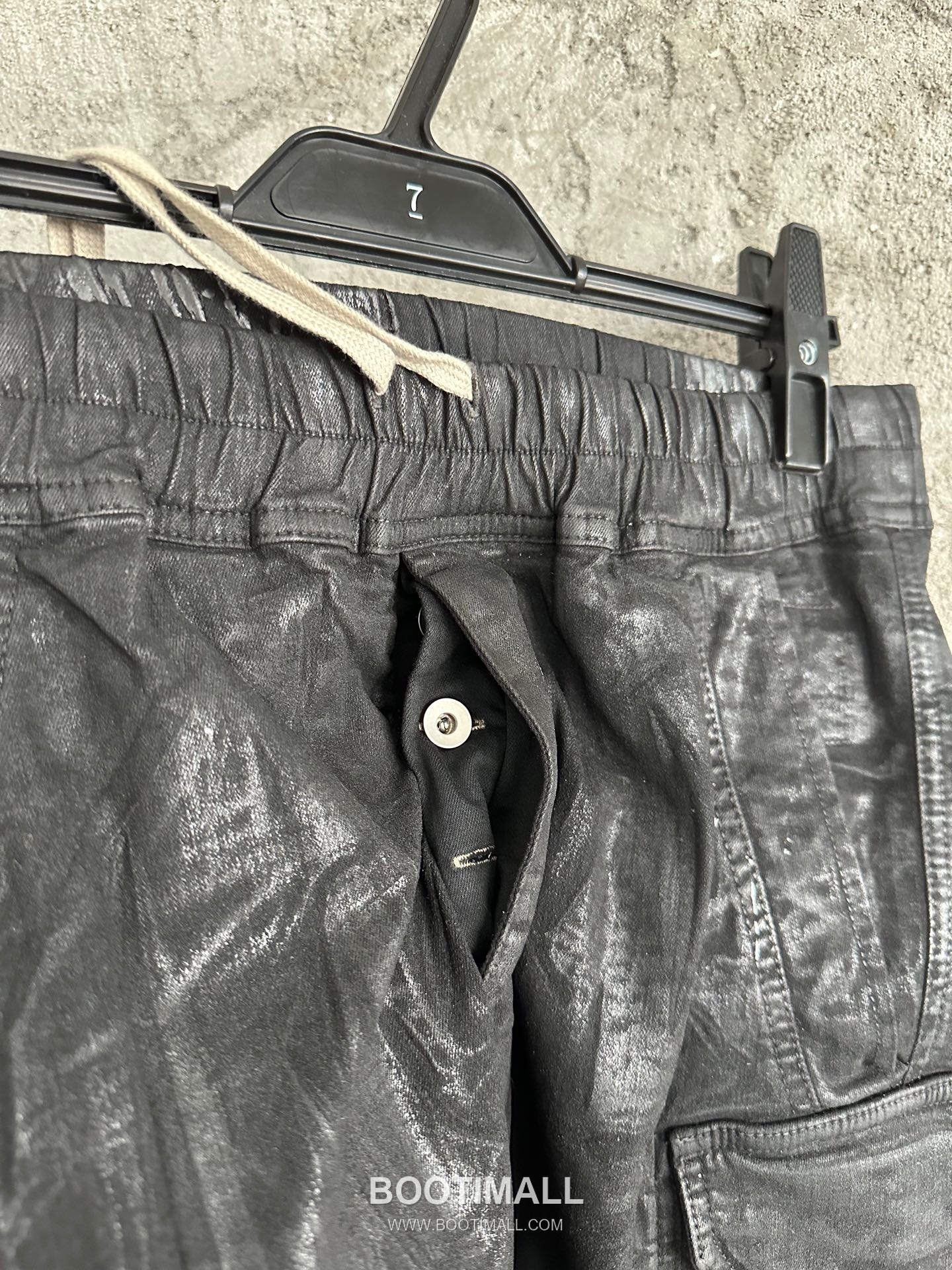 Rick Owens Waxed Pocket Pants Denim, Stretch Fabric Black 릭 오웬스 왁스드 포켓 팬츠 데님, 스트레치 원단 블랙 8