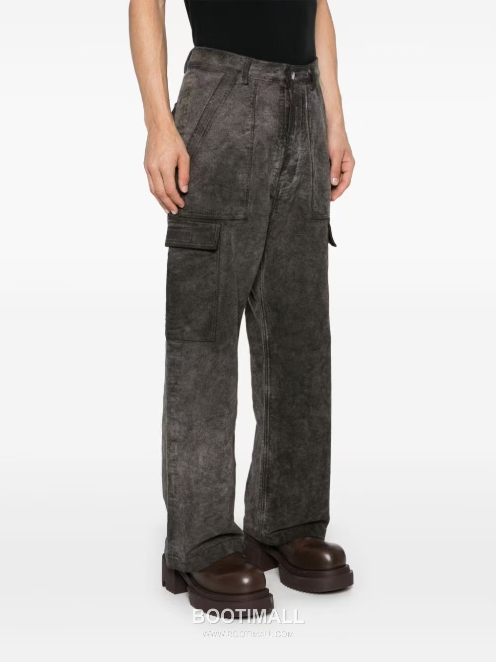 Rick Owens Washed Cargo Pants Cotton Gray 릭 오웬스 워시드 카고 팬츠 코튼 그레이 1