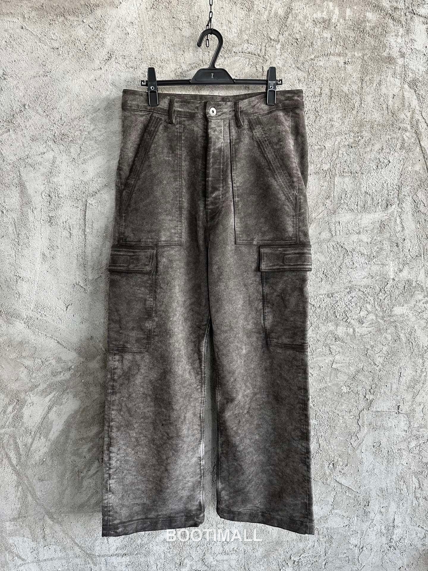 Rick Owens Washed Cargo Pants Cotton Gray 릭 오웬스 워시드 카고 팬츠 코튼 그레이 4