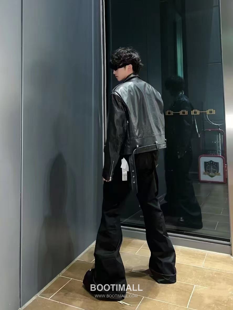 Zip Flare Pants Fabric Black 지퍼 플레어 팬츠 패브릭 블랙 2