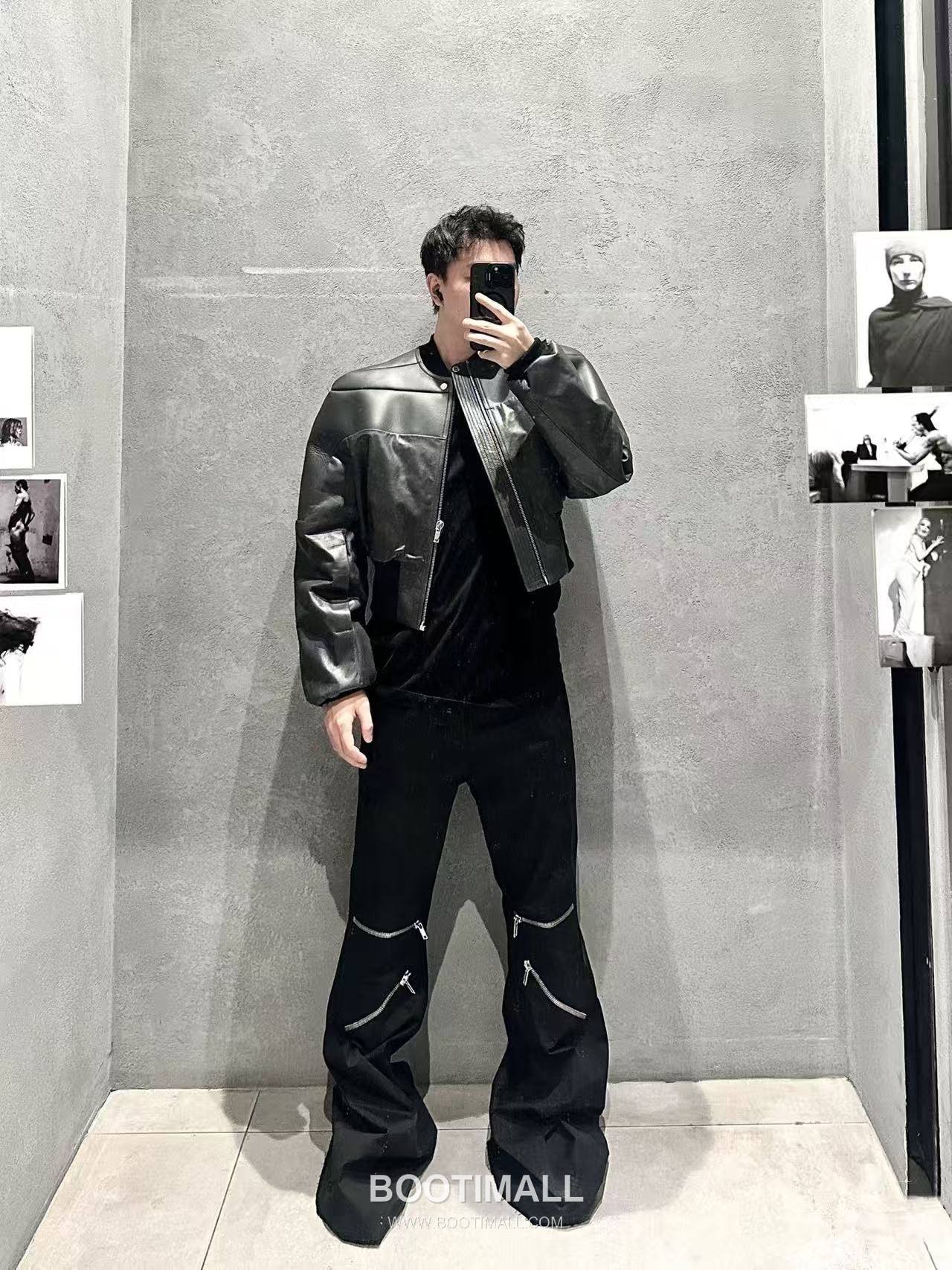 Zip Flare Pants Fabric Black 지퍼 플레어 팬츠 패브릭 블랙 4