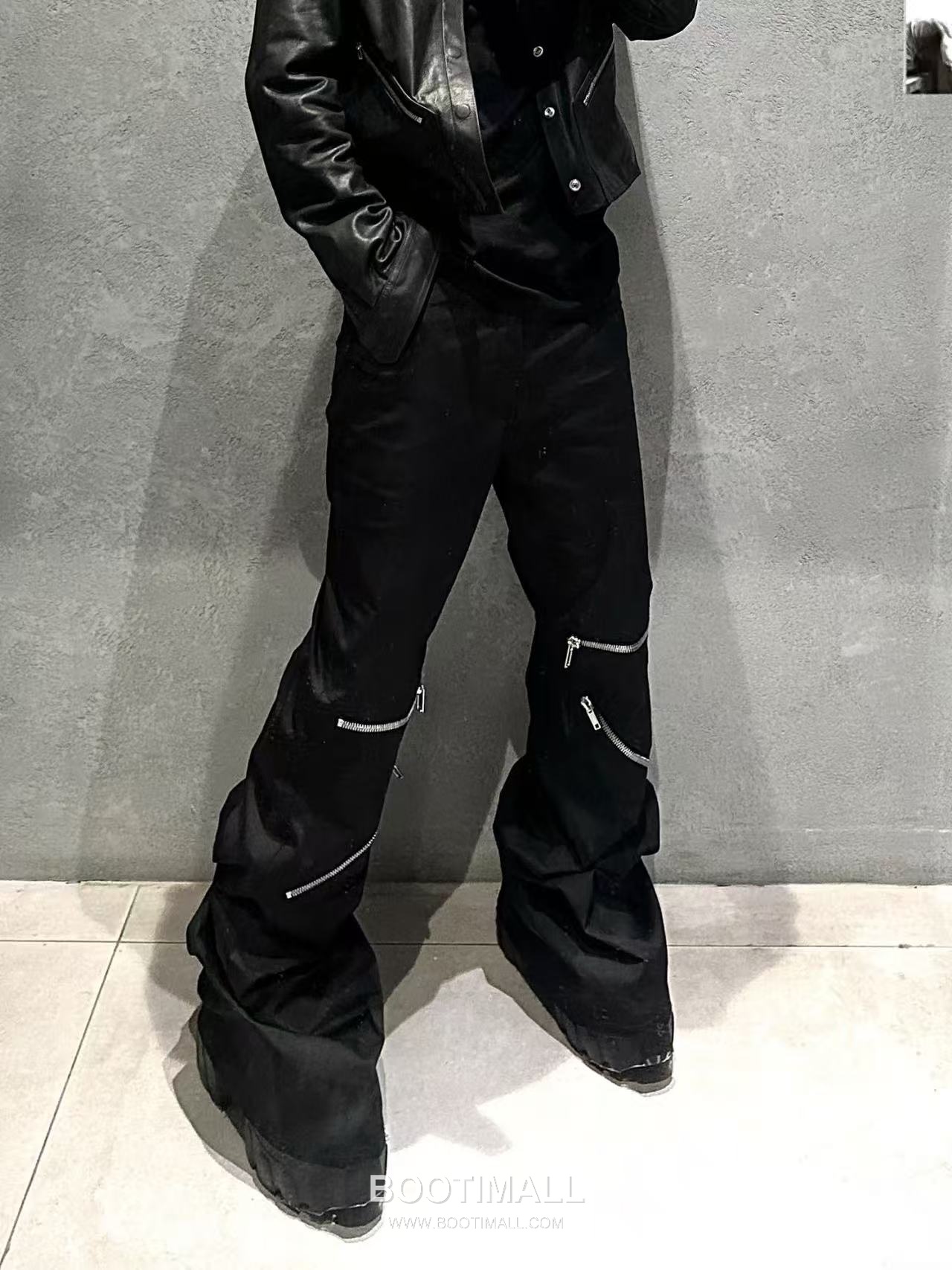 Zip Flare Pants Fabric Black 지퍼 플레어 팬츠 패브릭 블랙 5