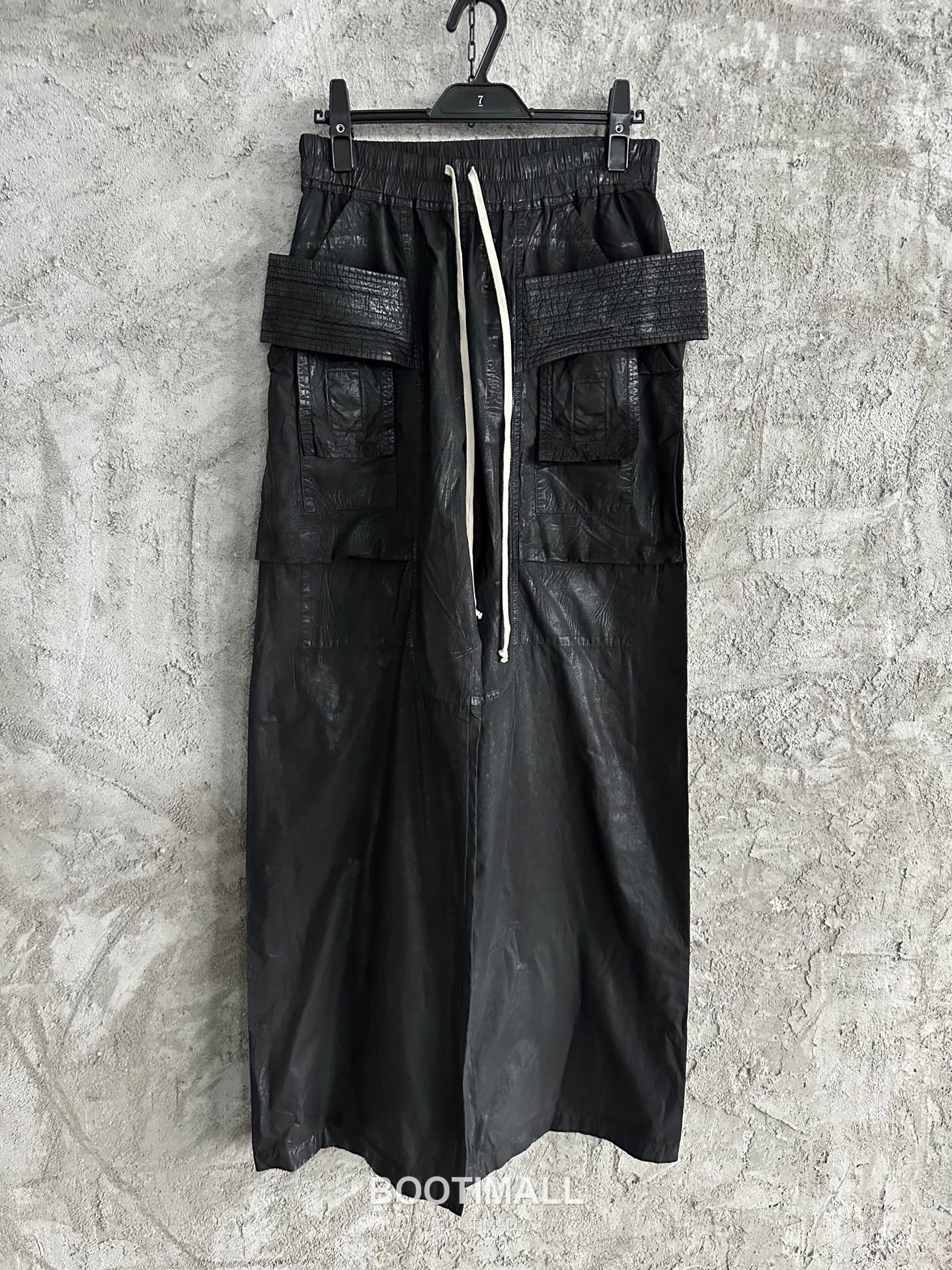 Rick Owens Double Ring Wide Pants Cotton Black 릭 오웬스 더블 링 와이드 팬츠 코튼 블랙 1