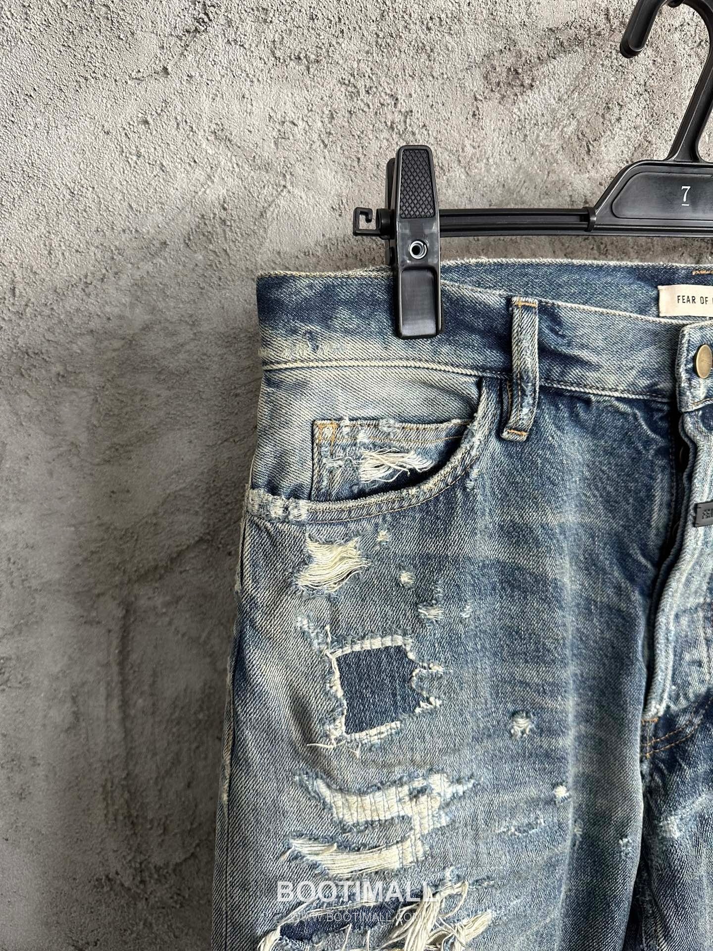 Fear of God Distressed Jeans Denim Blue Pants 피어 오브 갓 디스트로이드 데님 팬츠 데님 블루 11