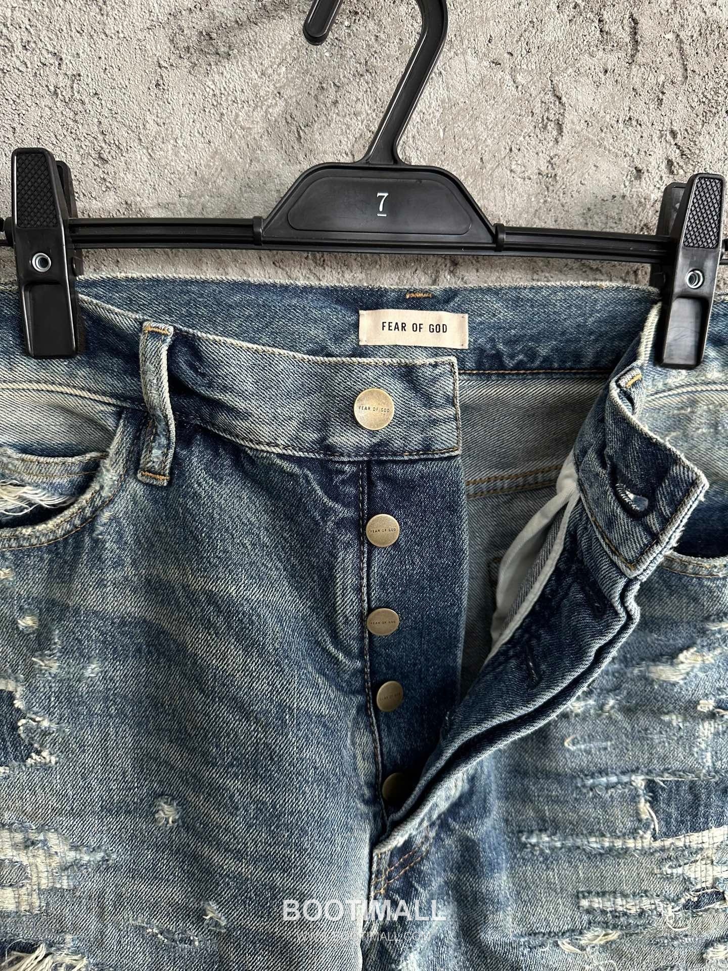 Fear of God Distressed Jeans Denim Blue Pants 피어 오브 갓 디스트로이드 데님 팬츠 데님 블루 14