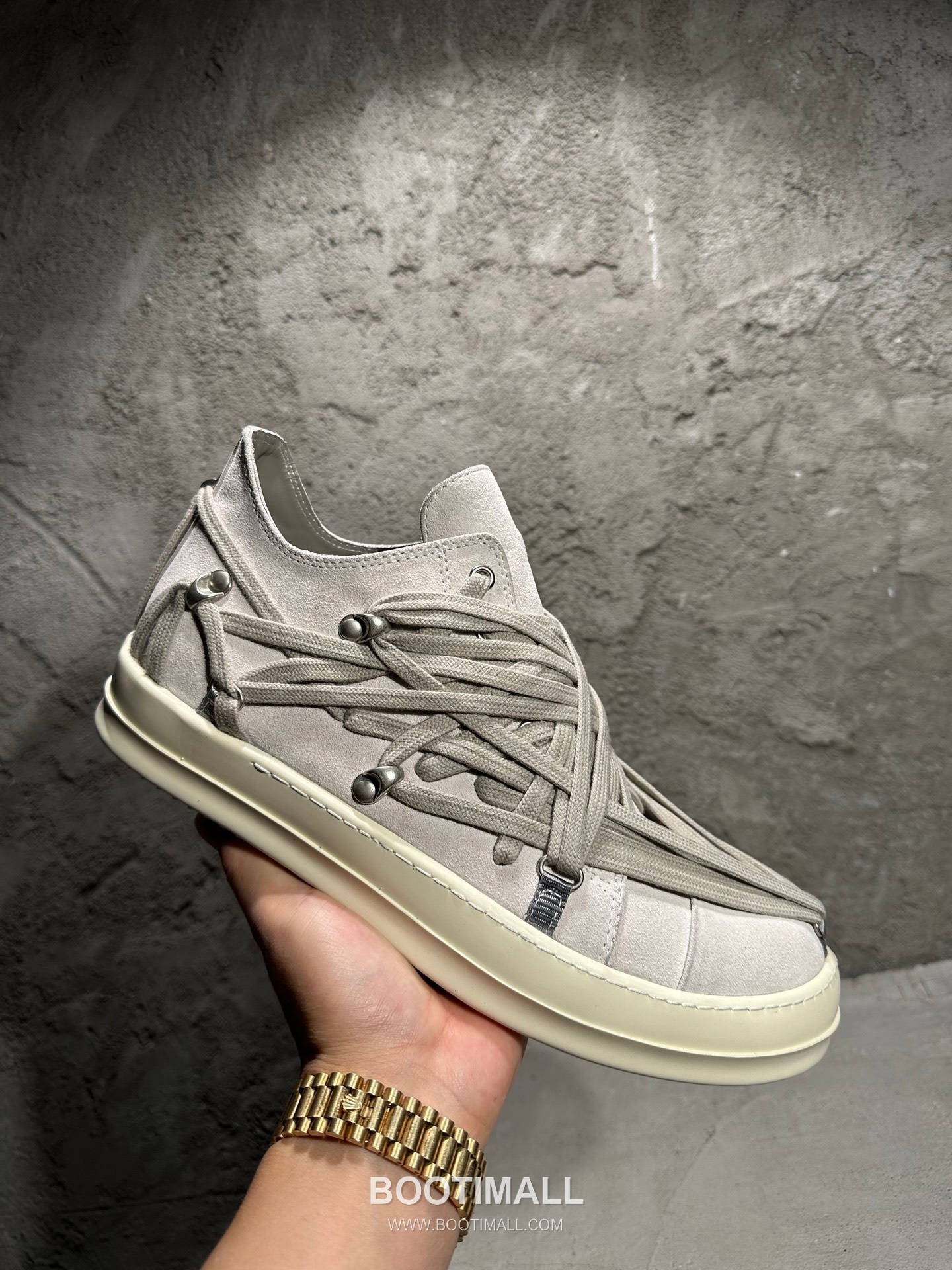 Rick Owens Lace-Up Low Sneakers Suede Cowhide Black 릭오웬스 레이스업 로우 스니커즈 스웨이드 소가죽 블랙 5