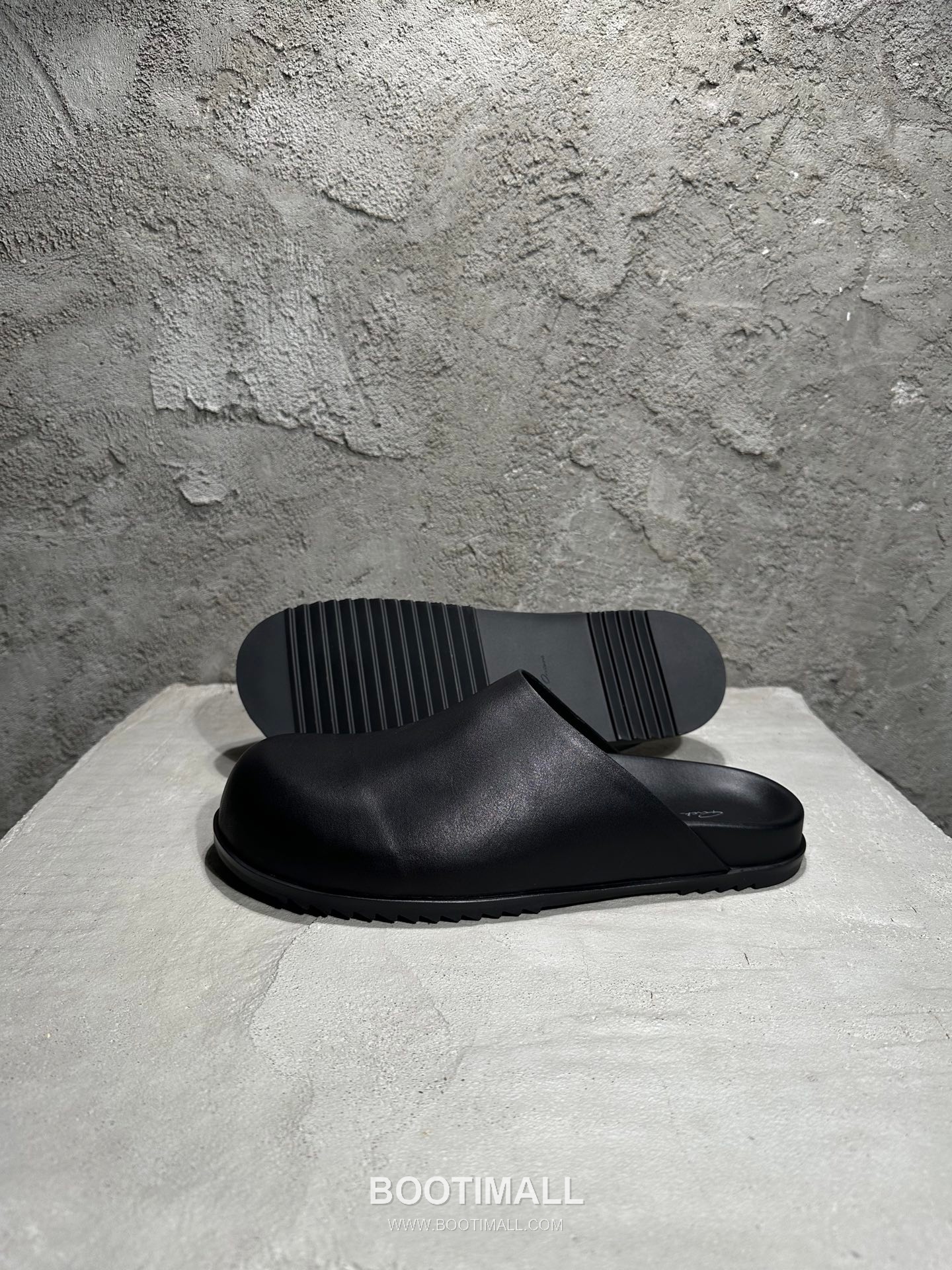 Rick Owens Birken Slides Grained Calfskin Black 릭오웬스 버켄 슬라이드 그레인드 카프스킨(송아지가죽) 블랙 5