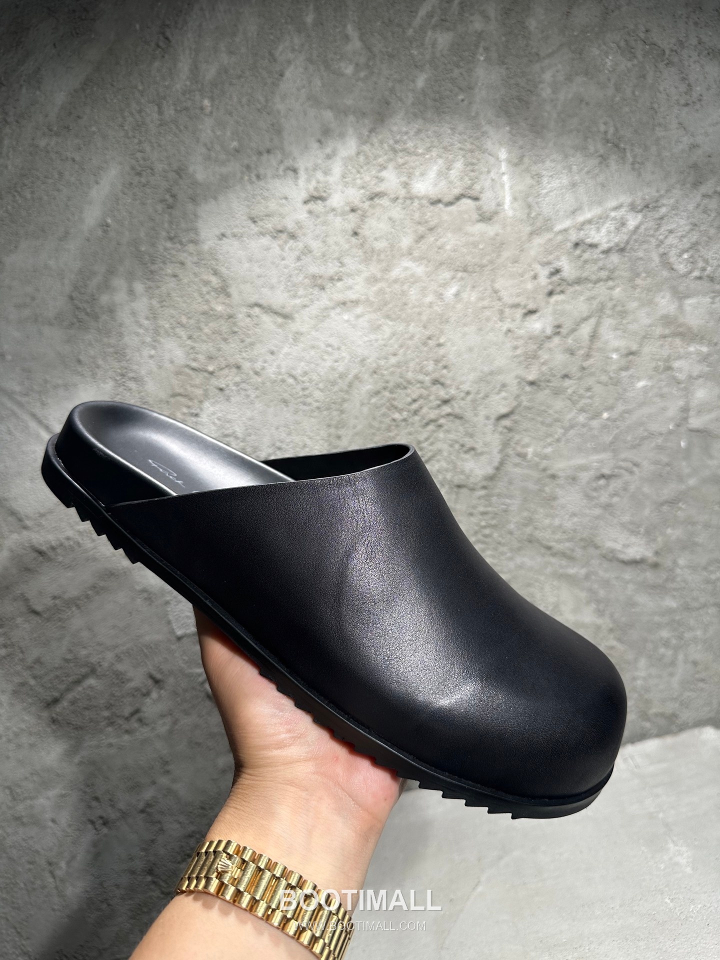 Rick Owens Birken Slides Grained Calfskin Black 릭오웬스 버켄 슬라이드 그레인드 카프스킨(송아지가죽) 블랙 6