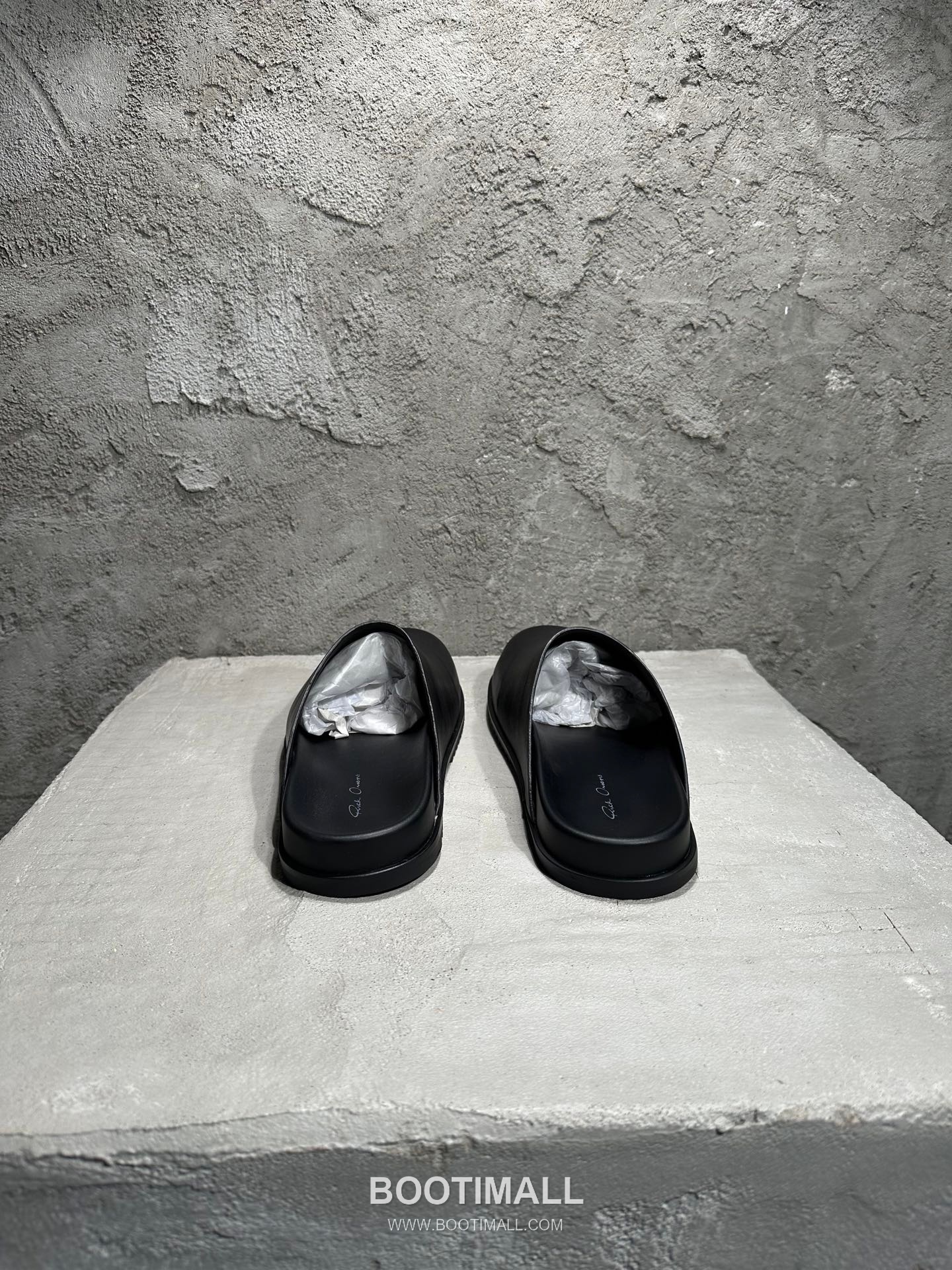 Rick Owens Birken Slides Grained Calfskin Black 릭오웬스 버켄 슬라이드 그레인드 카프스킨(송아지가죽) 블랙 7