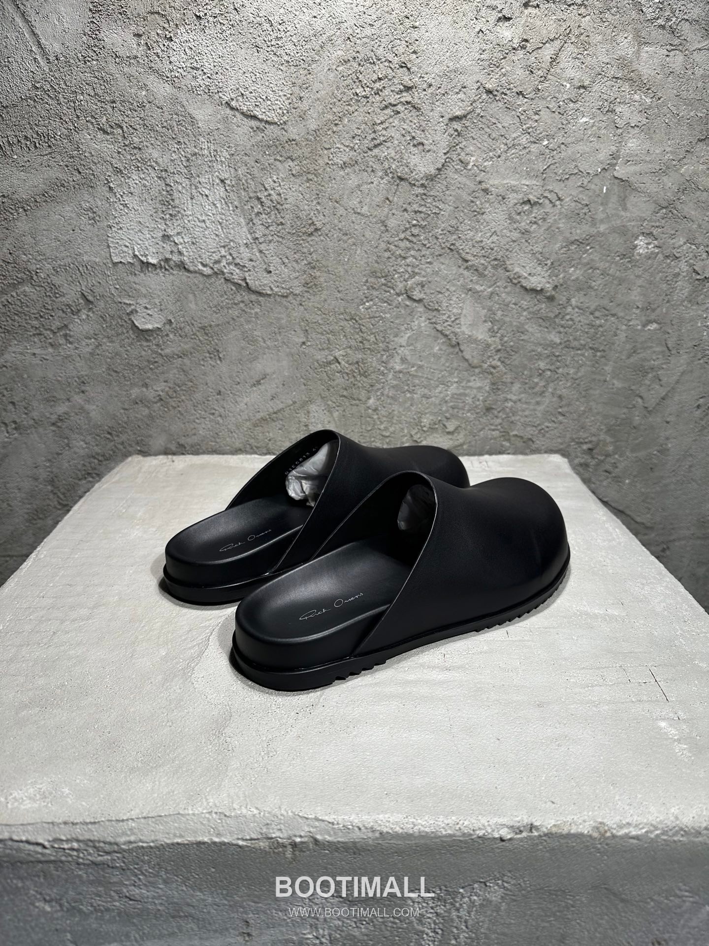 Rick Owens Birken Slides Grained Calfskin Black 릭오웬스 버켄 슬라이드 그레인드 카프스킨(송아지가죽) 블랙 8