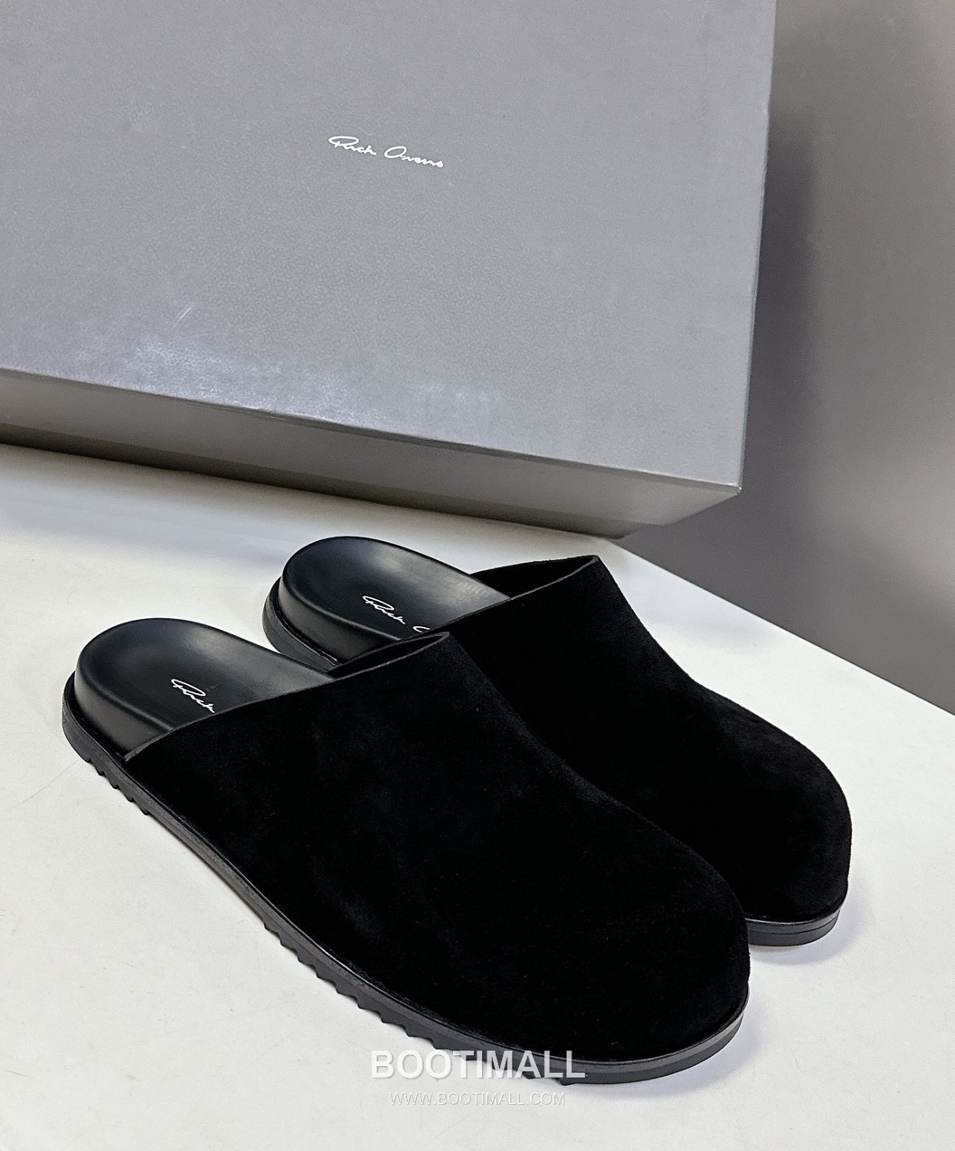 Rick Owens Suede Slide Sandals Suede Calfskin Black 릭오웬스 스웨이드 슬라이드 샌들 스웨이드 송아지가죽 블랙 2