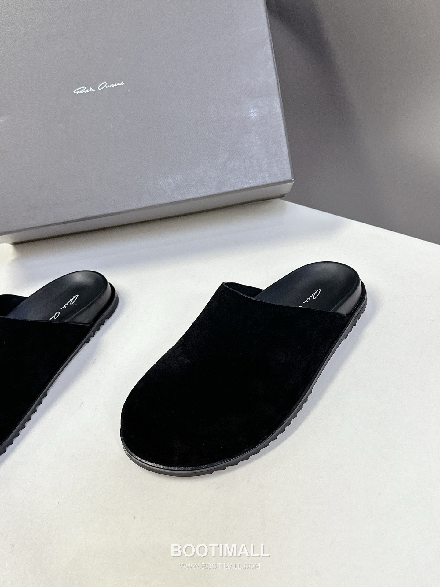 Rick Owens Suede Slide Sandals Suede Calfskin Black 릭오웬스 스웨이드 슬라이드 샌들 스웨이드 송아지가죽 블랙 3