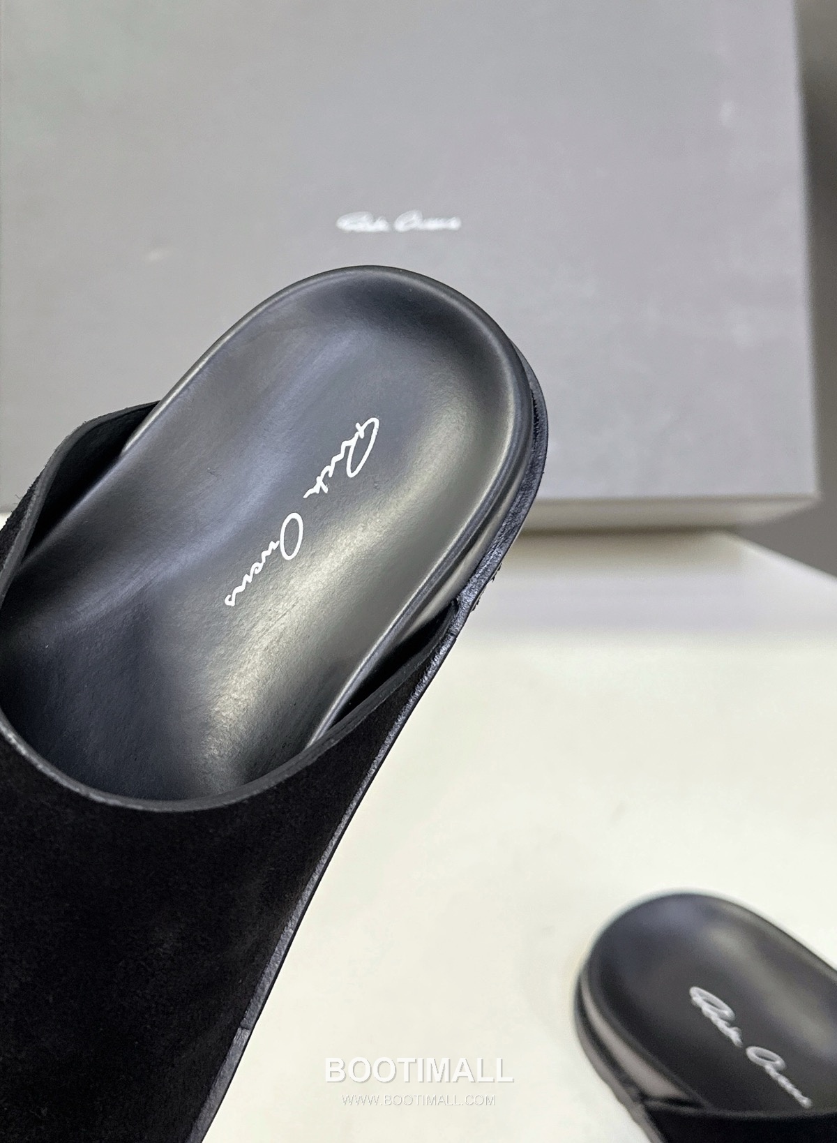 Rick Owens Suede Slide Sandals Suede Calfskin Black 릭오웬스 스웨이드 슬라이드 샌들 스웨이드 송아지가죽 블랙 6