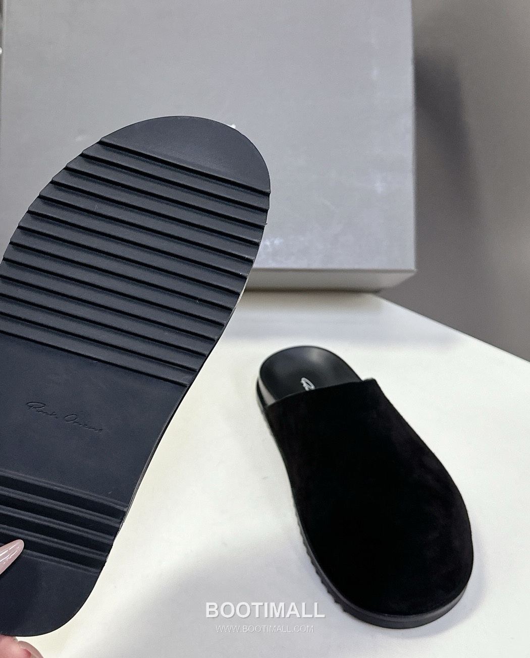 Rick Owens Suede Slide Sandals Suede Calfskin Black 릭오웬스 스웨이드 슬라이드 샌들 스웨이드 송아지가죽 블랙 7