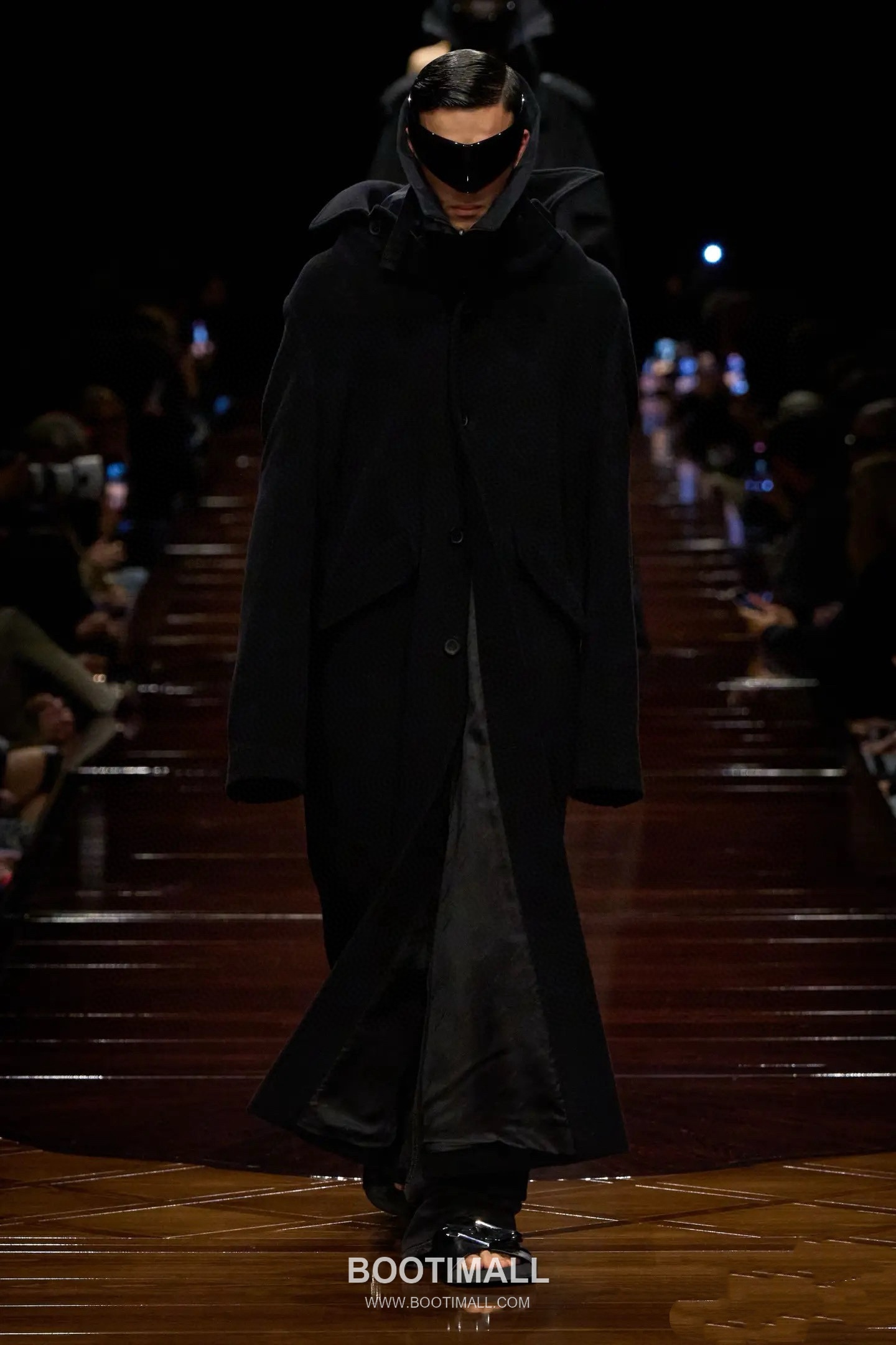 Balenciaga B Logo Slides Leather Rubber Black 발렌시아가 B 로고 슬라이드 가죽 러버 블랙 2