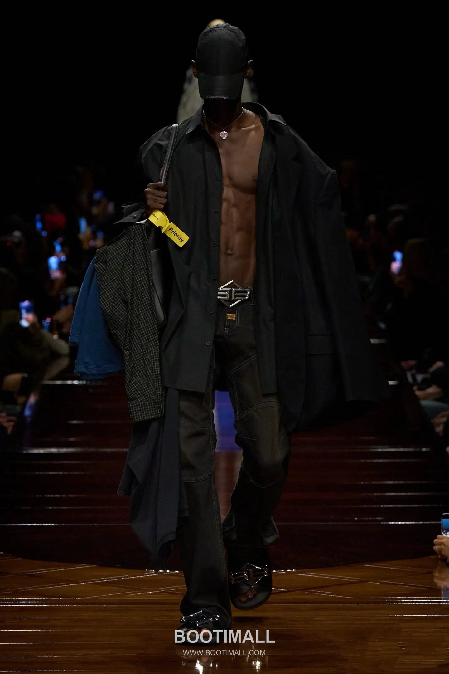 Balenciaga B Logo Slides Leather Rubber Black 발렌시아가 B 로고 슬라이드 가죽 러버 블랙 4