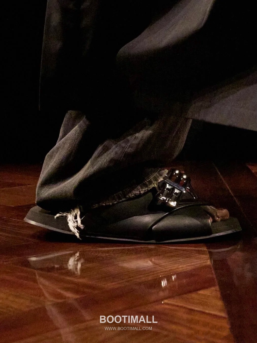 Balenciaga B Logo Slides Leather Rubber Black 발렌시아가 B 로고 슬라이드 가죽 러버 블랙 7