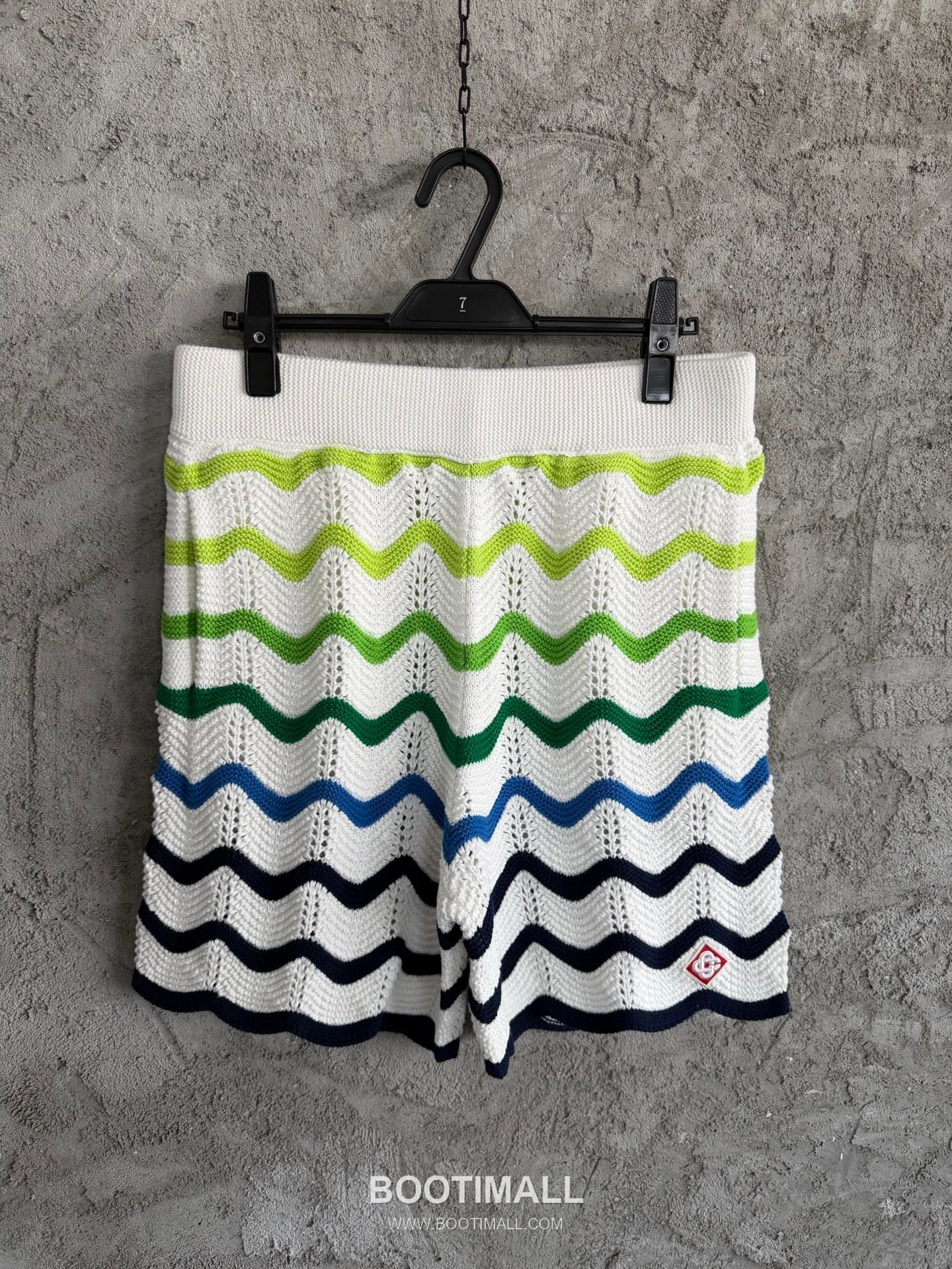 Casablanca Arch Wave Shorts Cotton White 카사블랑카 아치 웨이브 쇼츠 코튼 화이트 1