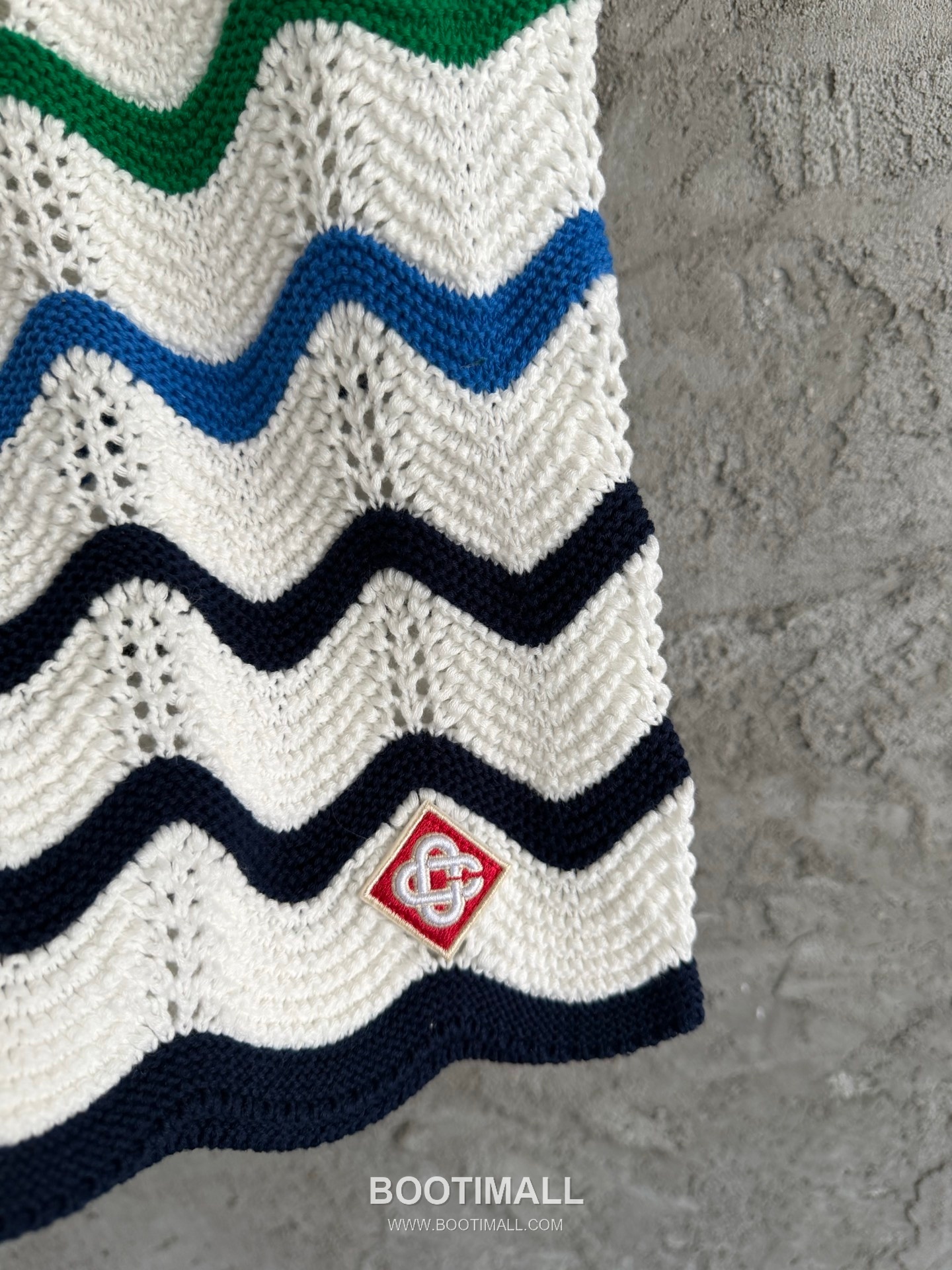 Casablanca Arch Wave Shorts Cotton White 카사블랑카 아치 웨이브 쇼츠 코튼 화이트 4