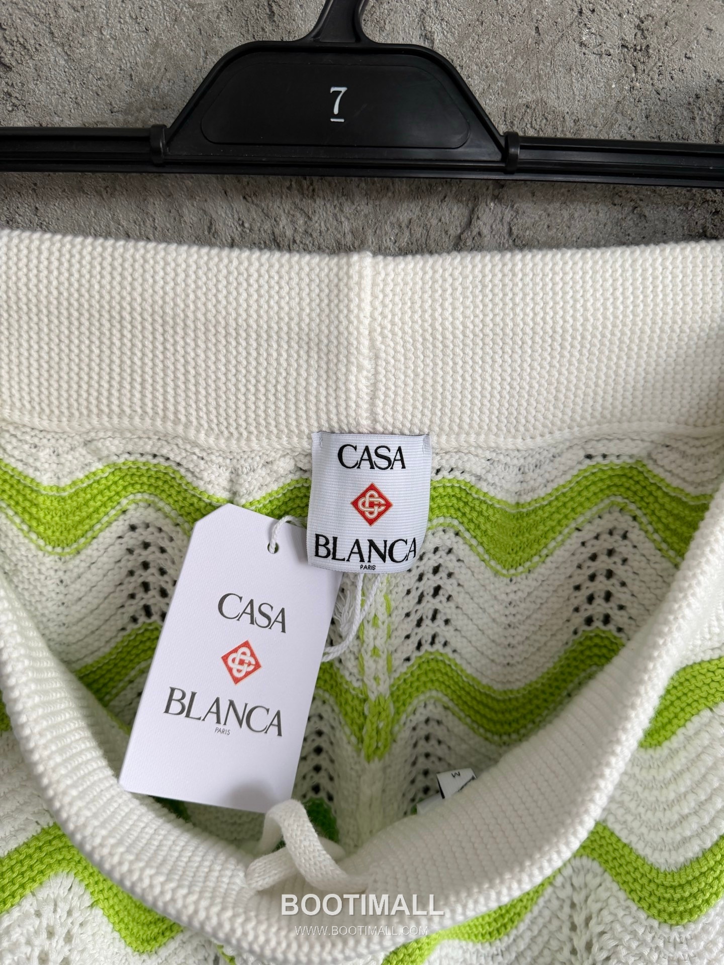 Casablanca Arch Wave Shorts Cotton White 카사블랑카 아치 웨이브 쇼츠 코튼 화이트 9